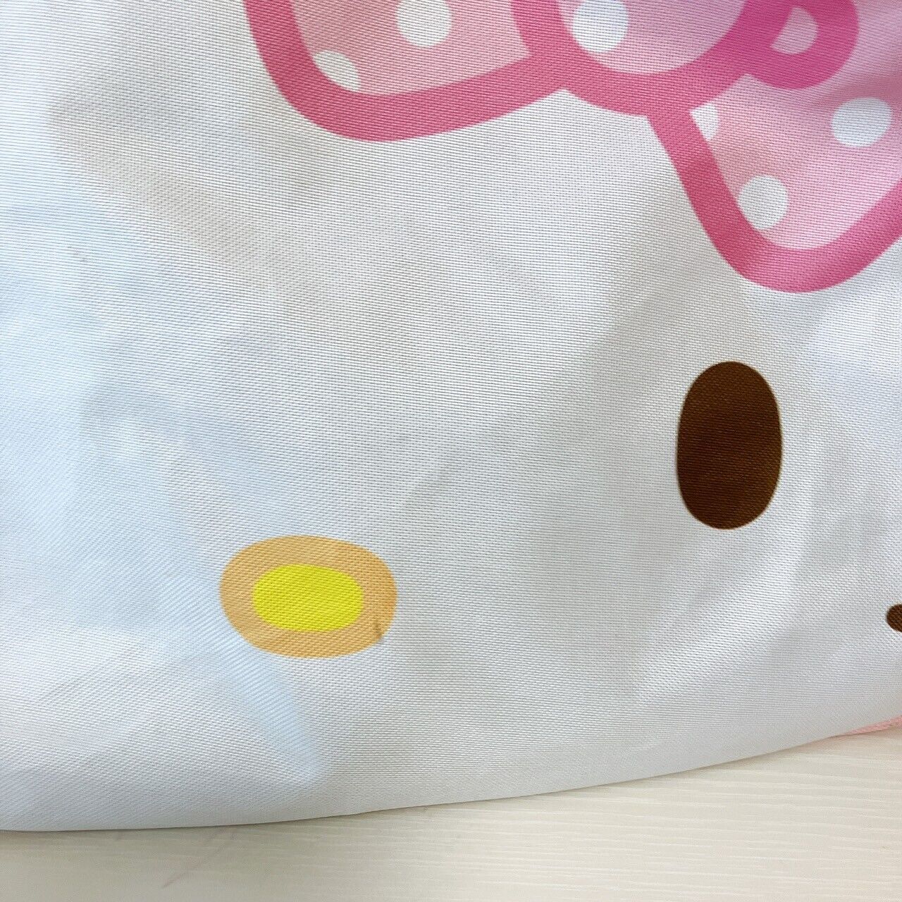 Sanrio Hello Kitty Tote Face Bag Extra Large Handbag Pink Kawaii Character Rare