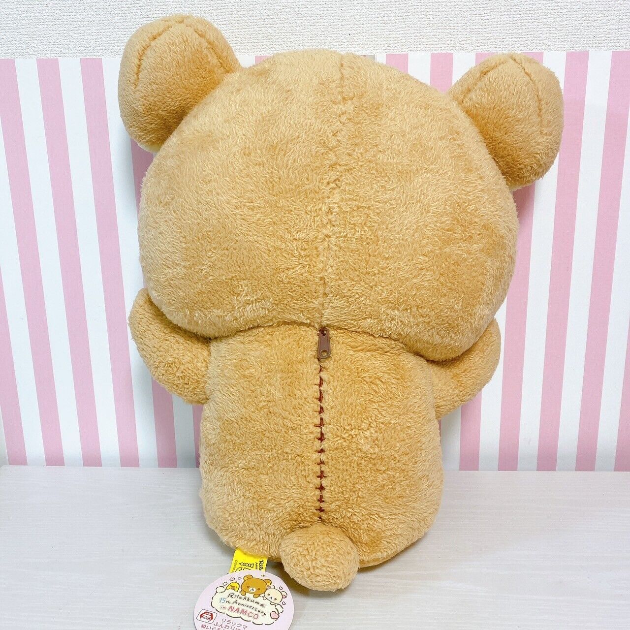 San-X Rilakkuma Plush Soft Stuffed Toy Brown Bear Fluffy Cheeks Kawaii XL Rare