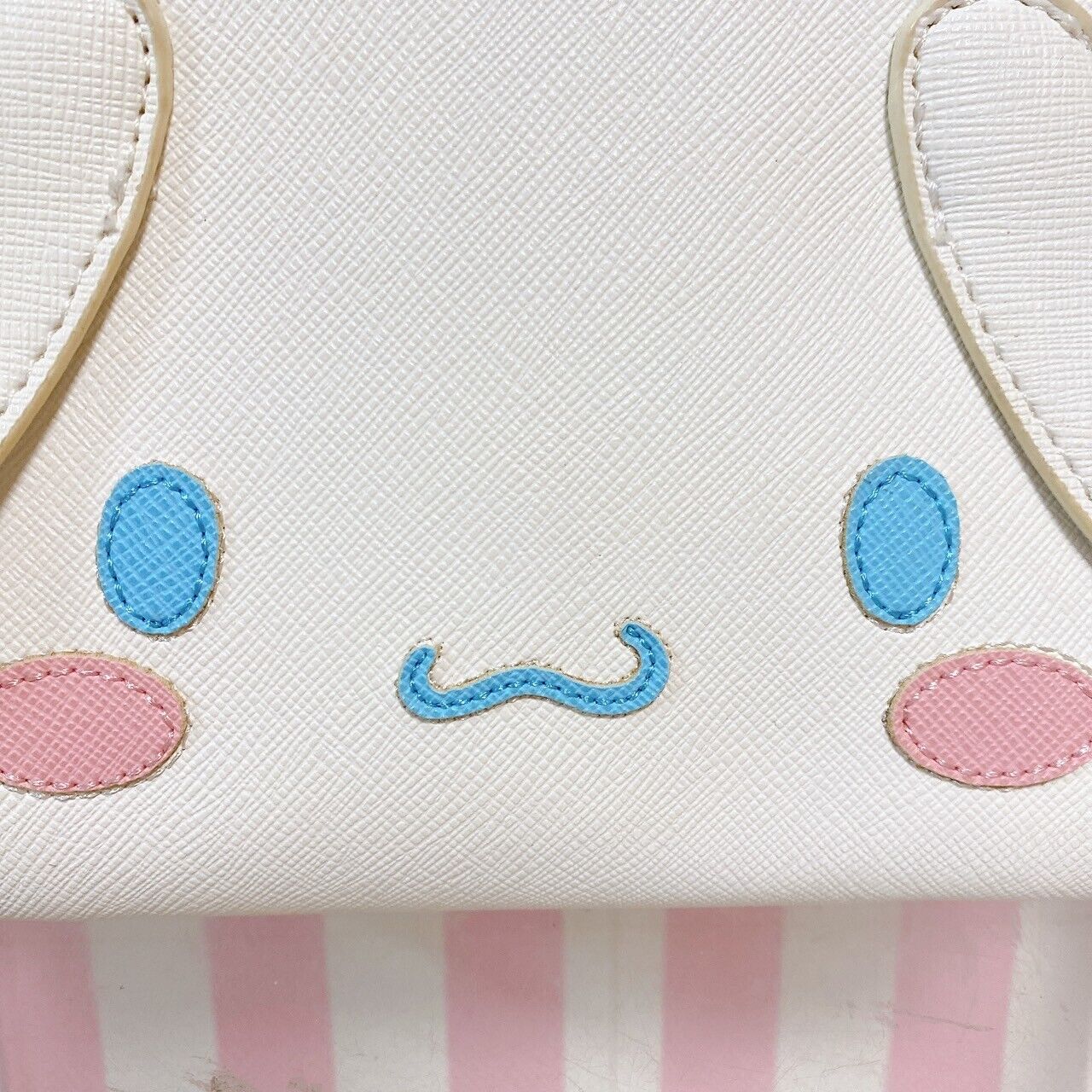 Sanrio Cinnamoroll Cinnamon Shoulder Bag Face Square White Blue Kawaii