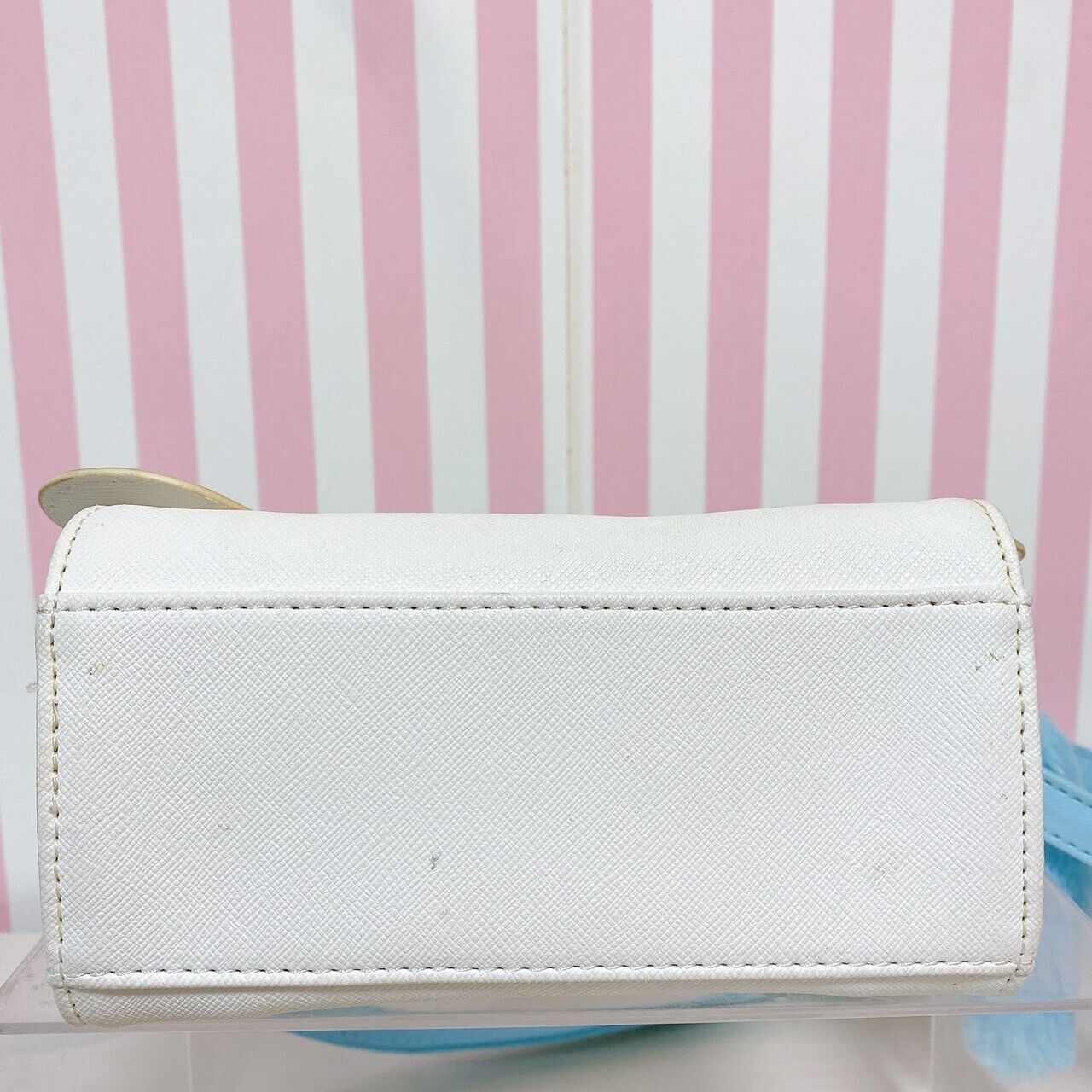 Sanrio Cinnamoroll Cinnamon Shoulder Bag Face Square White Blue Kawaii