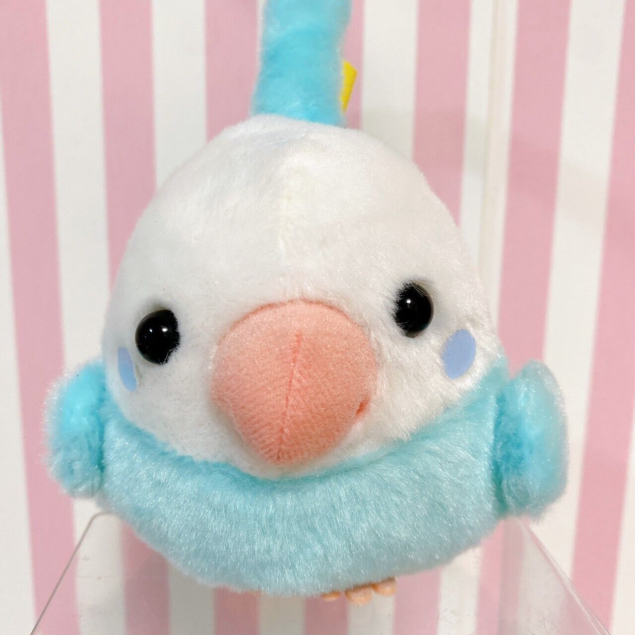 Amuse Kotoritai Earmuffs Fluffy Budgie Light Blue White Little Bird Accessory