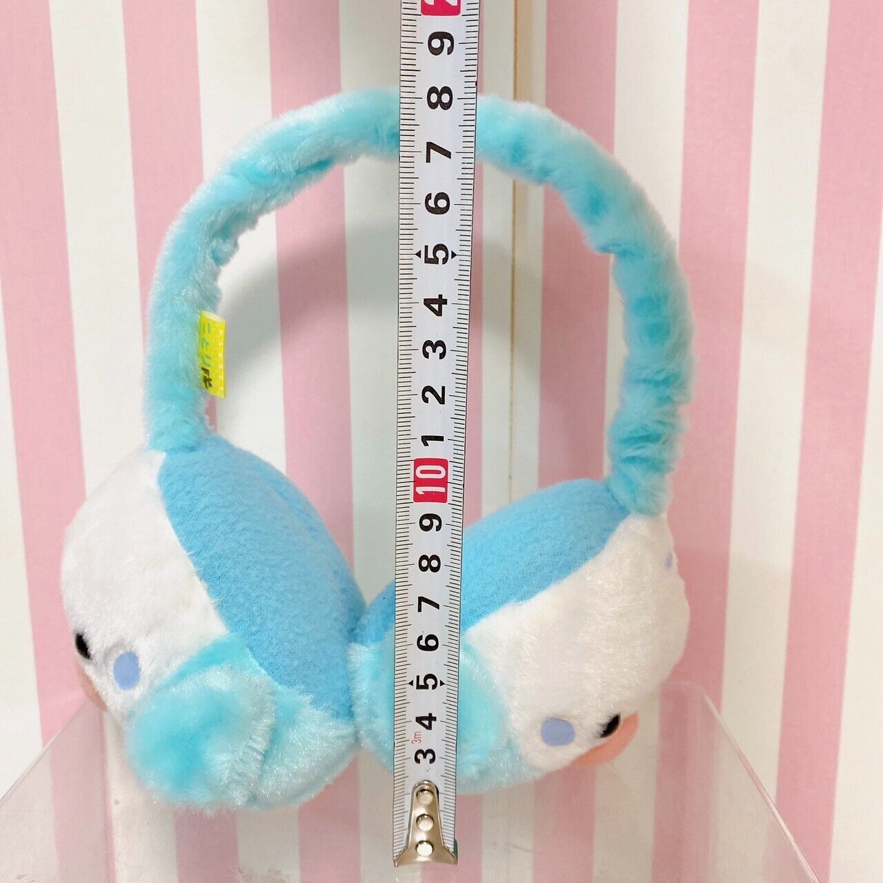 Amuse Kotoritai Earmuffs Fluffy Budgie Light Blue White Little Bird Accessory