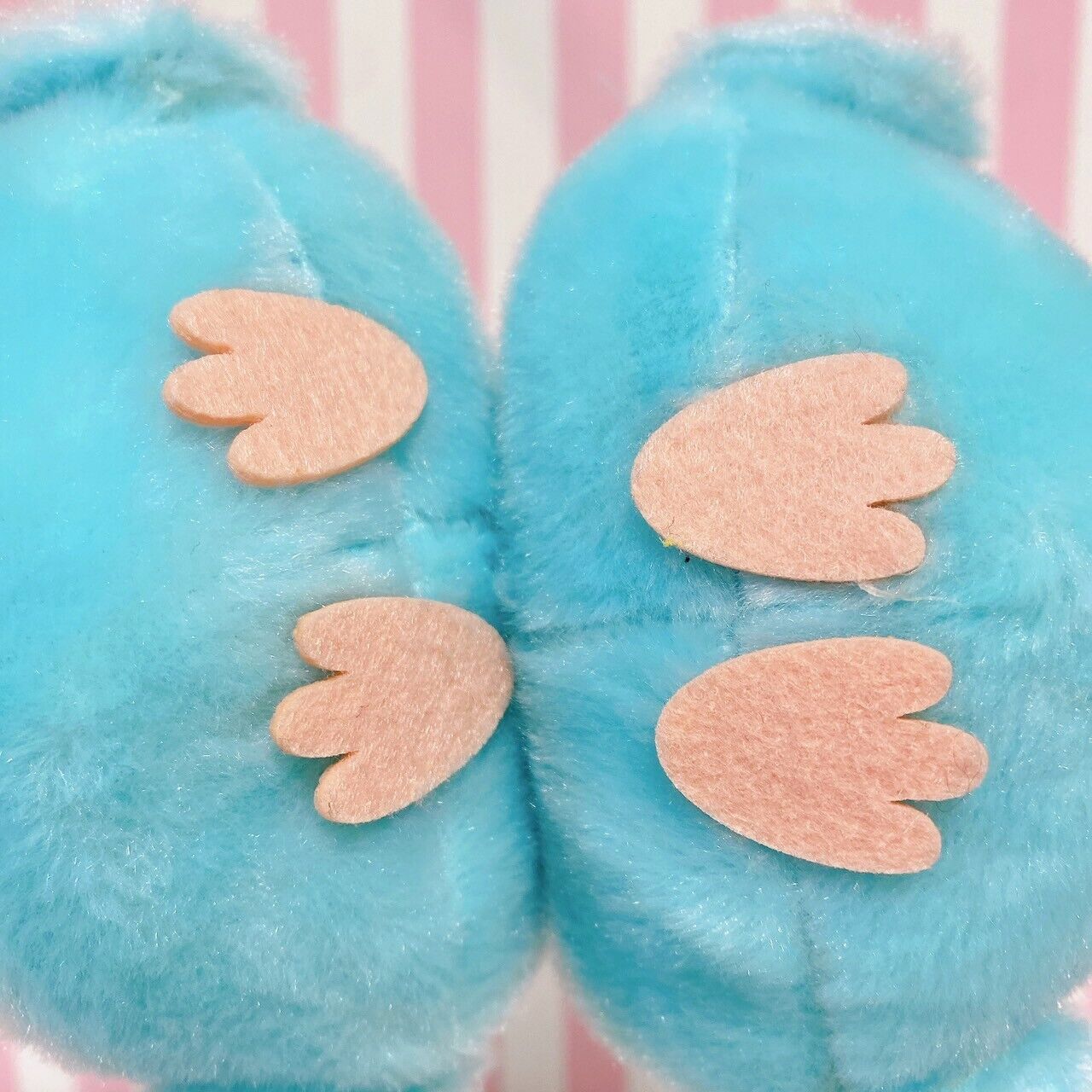 Amuse Kotoritai Earmuffs Fluffy Budgie Light Blue White Little Bird Accessory