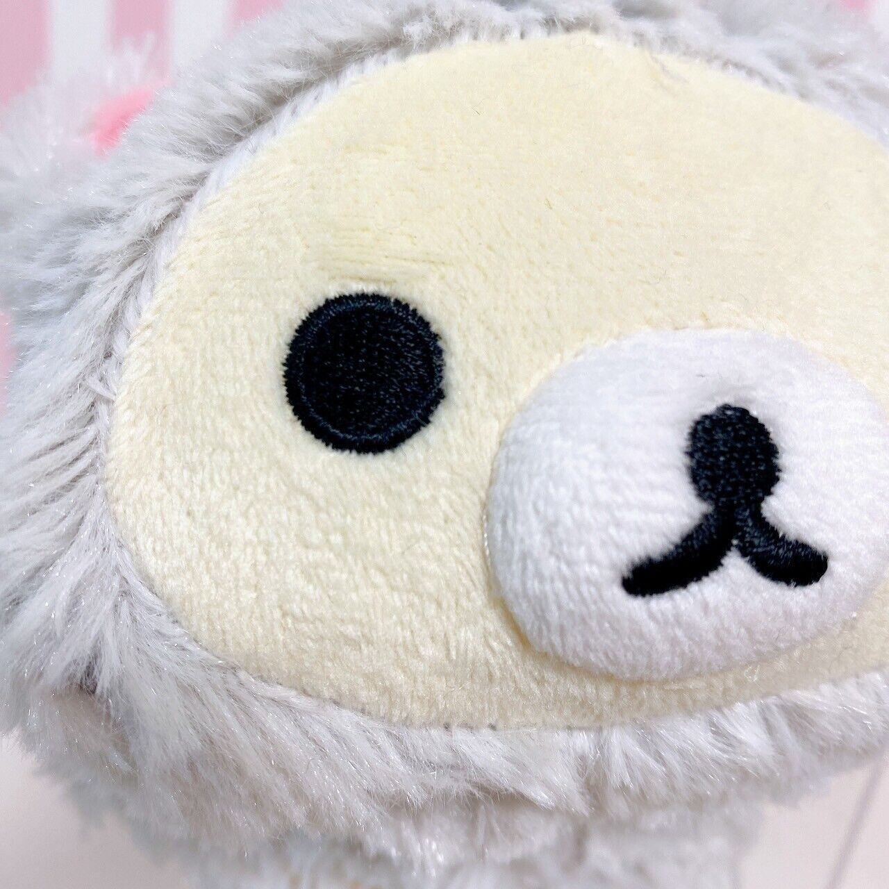 San-x Rilakkuma Korilakkuma Earmuff Fluffy Accessory Bear Cat Costume Gray White