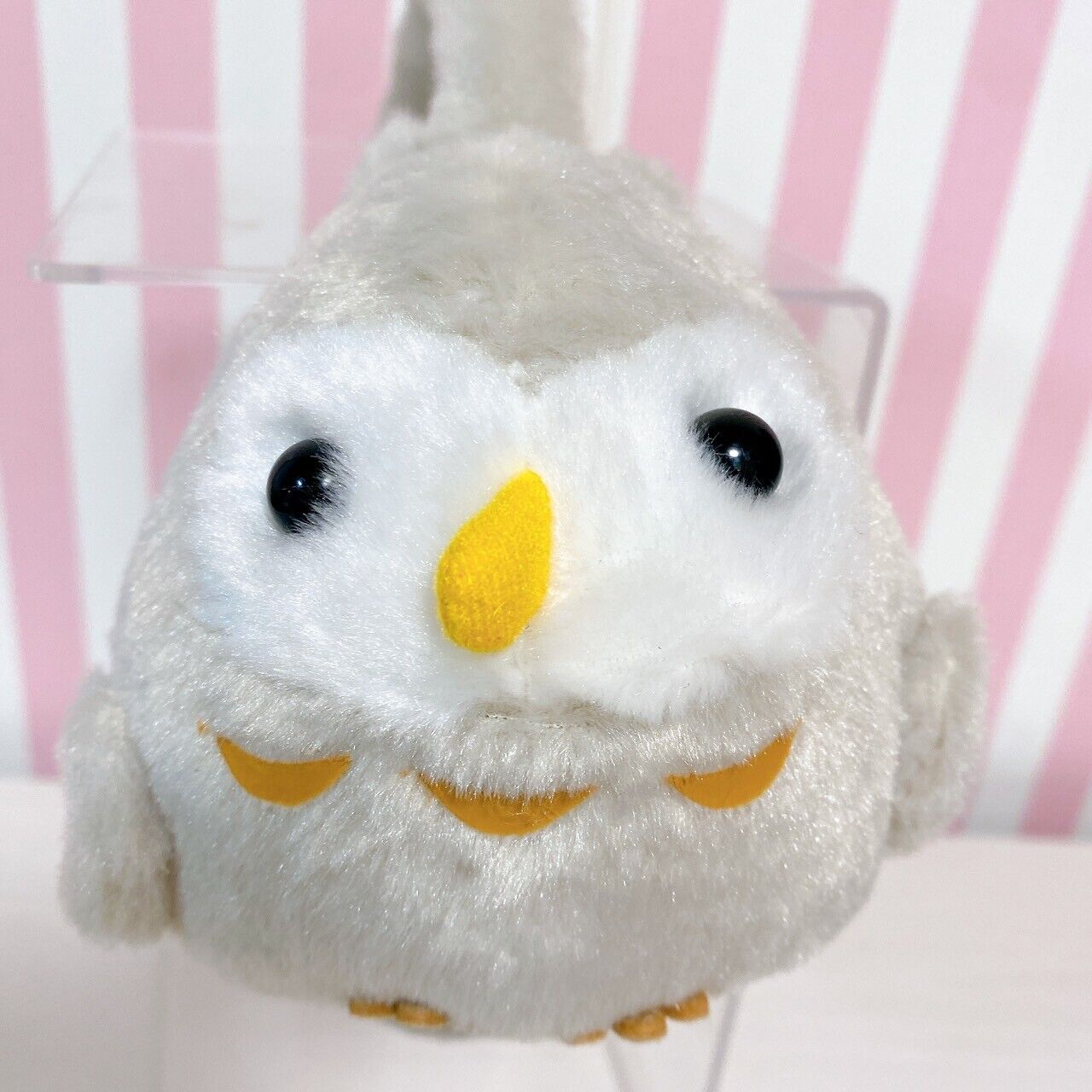 Amuse Kotoritai Earmuffs Fluffy Little Bird Accessory Worm Gray Kawaii Character