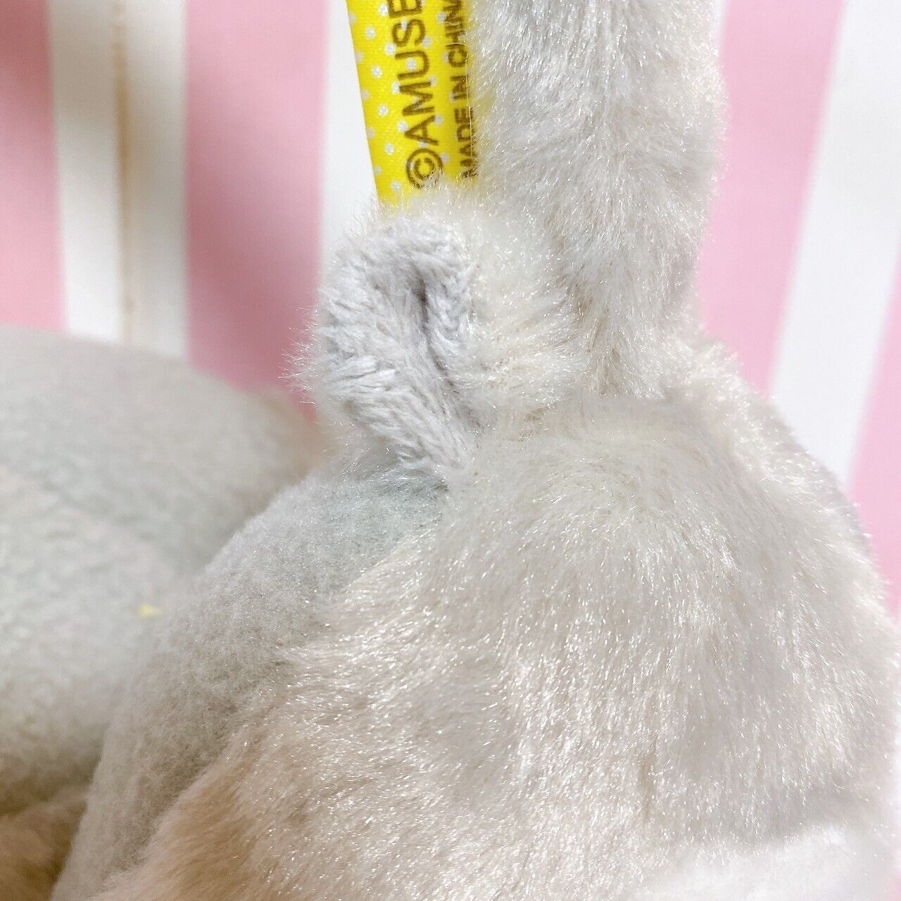 Amuse Kotoritai Earmuffs Fluffy Little Bird Accessory Worm Gray Kawaii Character