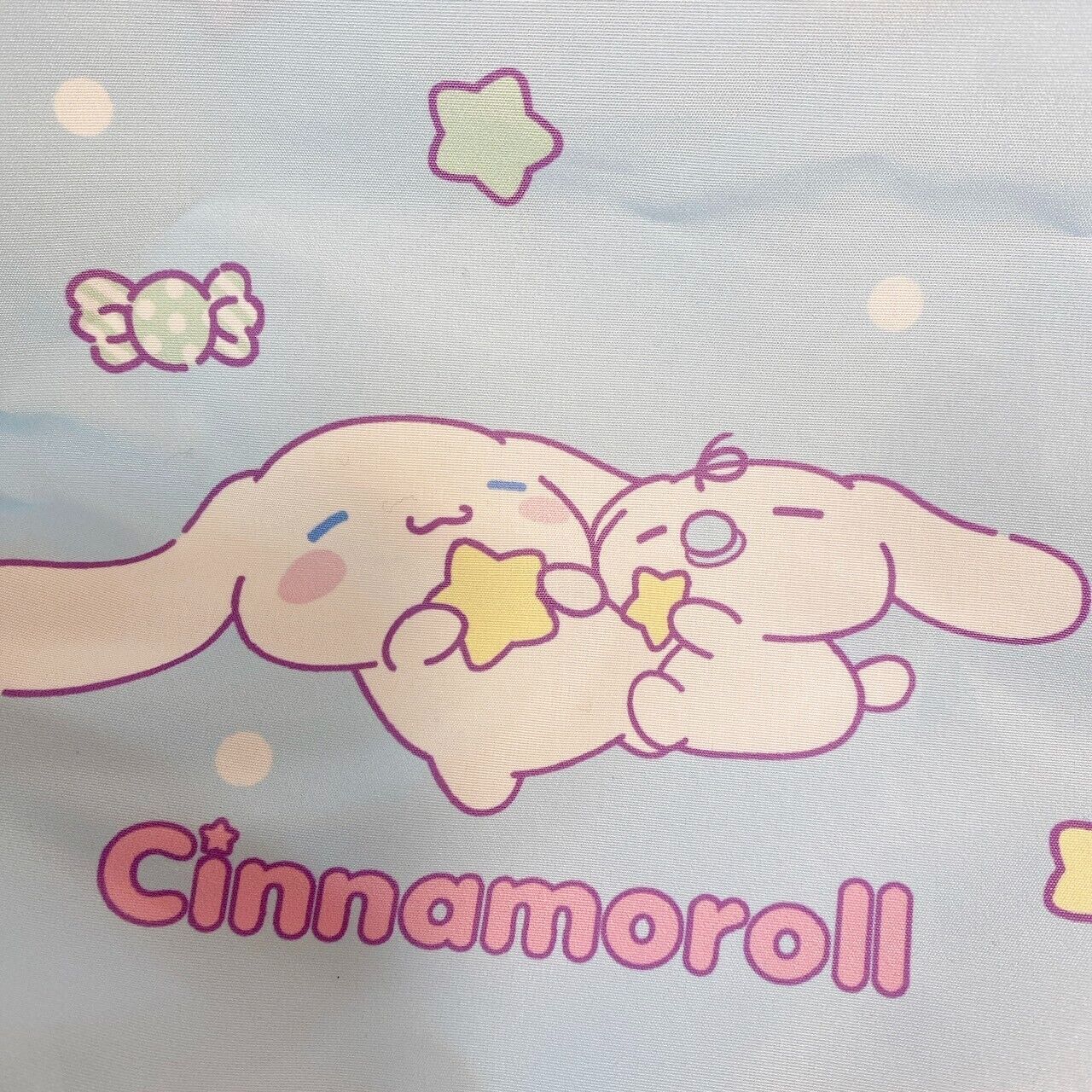 Sanrio Cinnamoroll Cinnamon Plush Shoulder Bag Tote Drawstring Set 3 White Blue