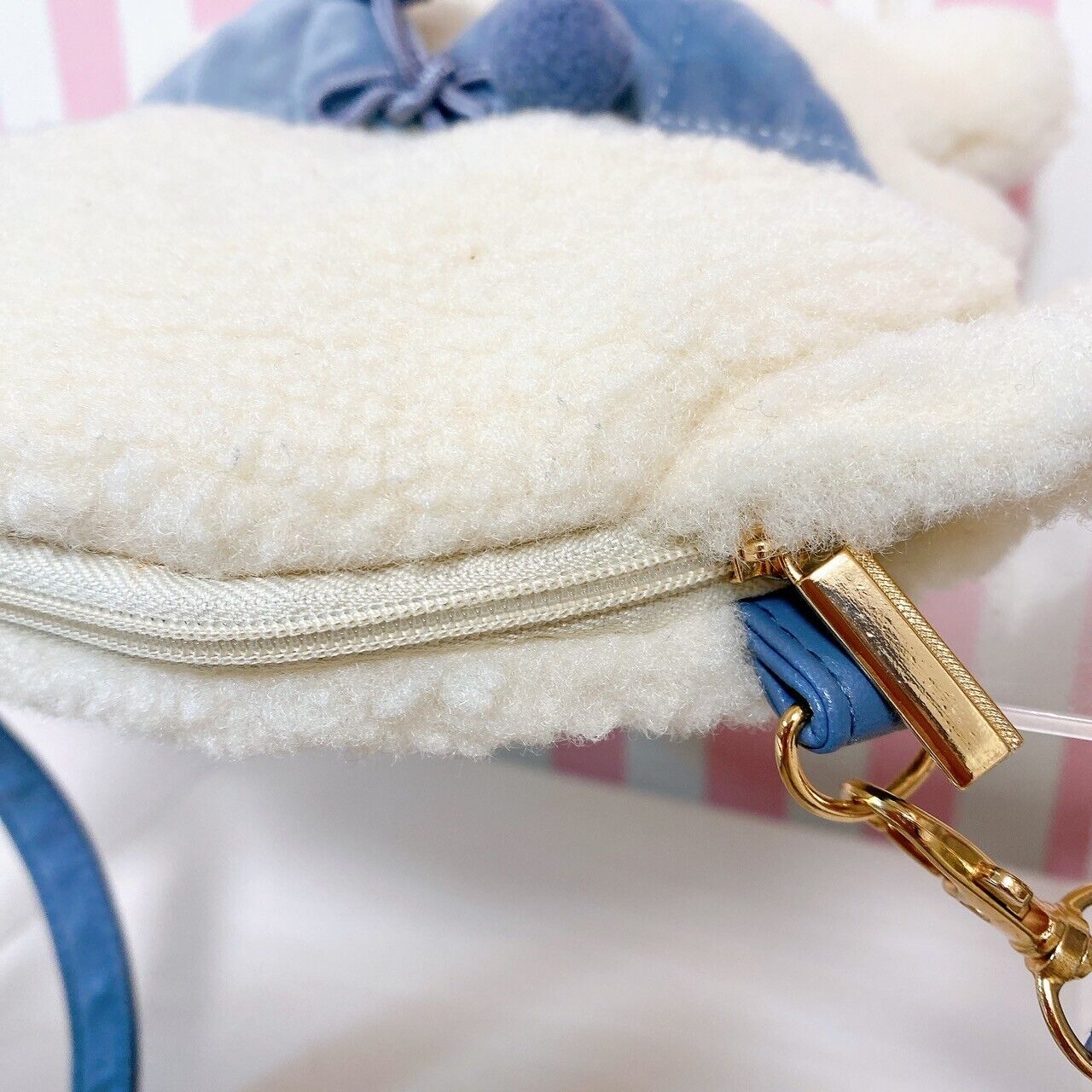 Sanrio Cinnamoroll Cinnamon Plush Shoulder Bag Tote Drawstring Set 3 White Blue