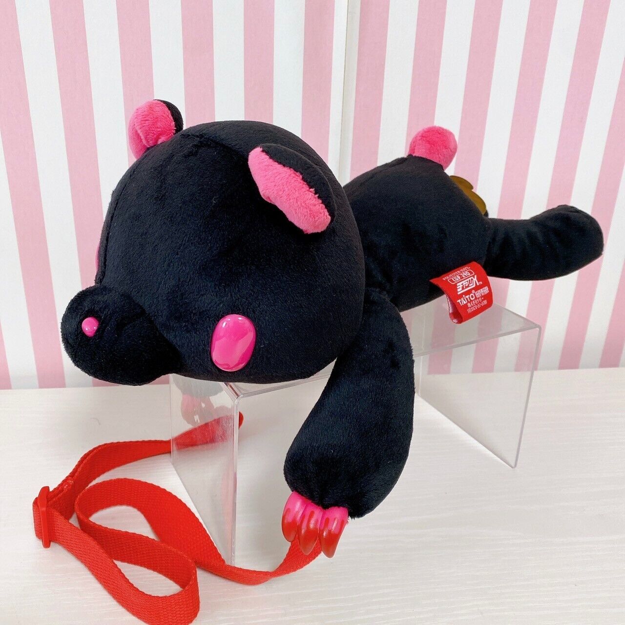 TAiTo Gloomy Bloody Bear Pouch Black Plush Soft Toy Coquettish Pink Chax GP CGP