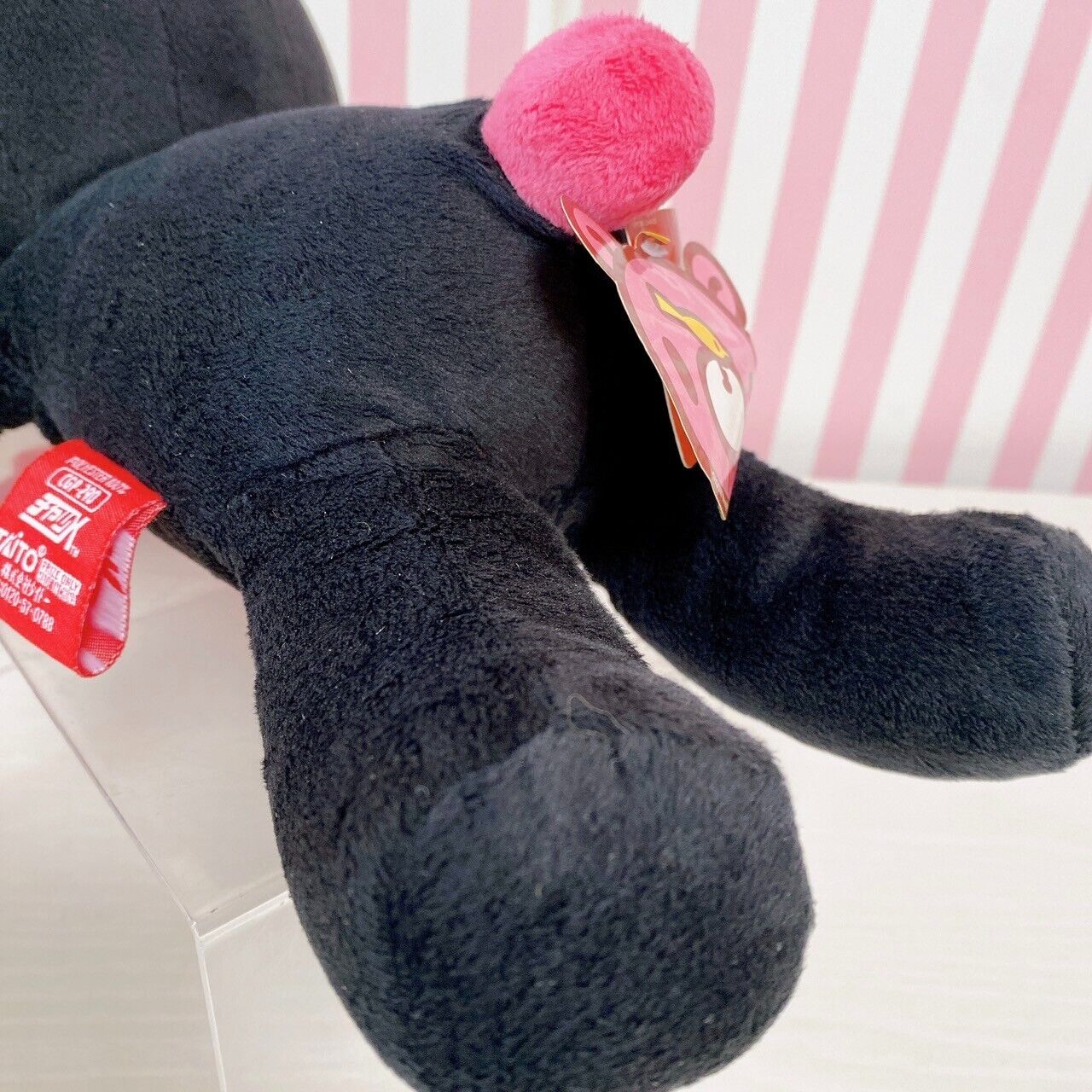 TAiTo Gloomy Bloody Bear Pouch Black Plush Soft Toy Coquettish Pink Chax GP CGP