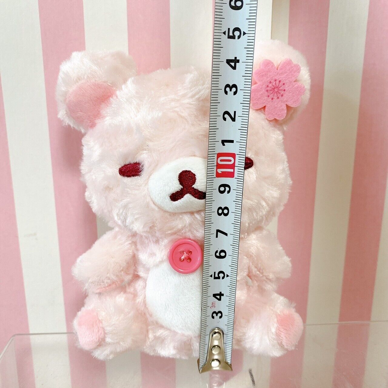 San-X Korilakkuma Plush Soft Stuffed Toy Sakura Cherry Blossom Pink Rose Boa