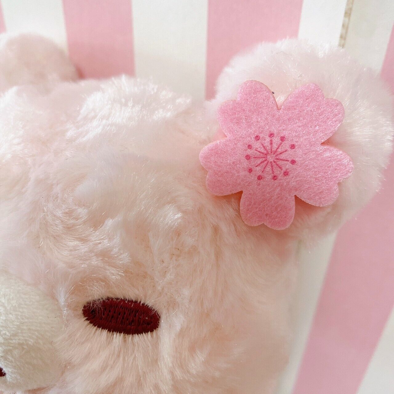 San-X Korilakkuma Plush Soft Stuffed Toy Sakura Cherry Blossom Pink Rose Boa