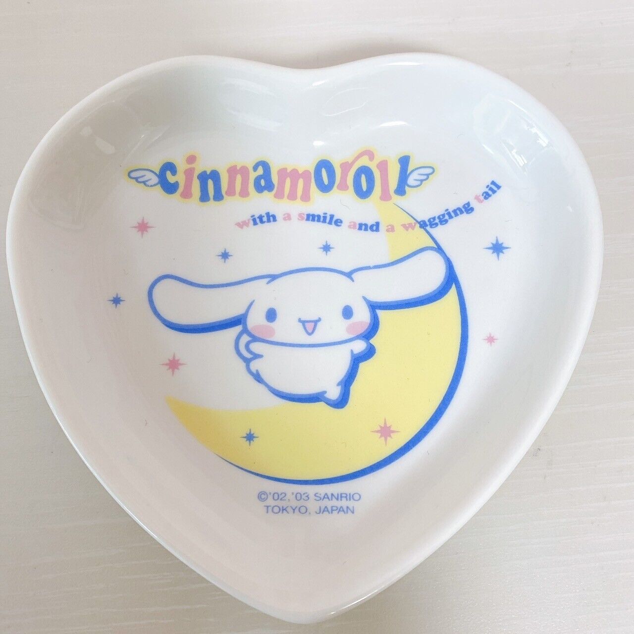 Sanrio Cinnamoroll Cinnamon Small Plate Set 4 White Moon Parasol Rainbow Cloud