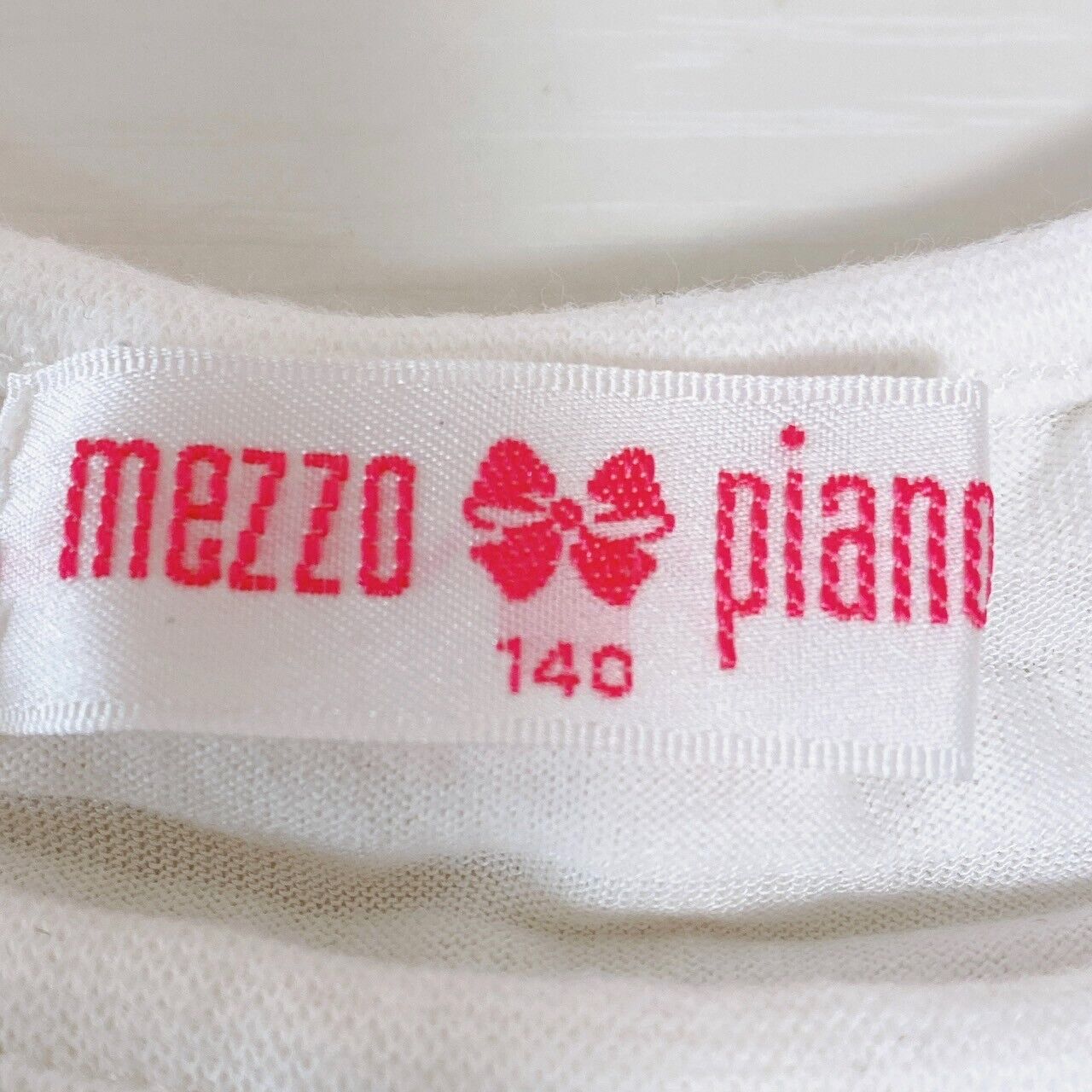 Mezzo Piano 140cm Tops T-shirt Fruits Parfait Collar Frill White Stripe Clothing