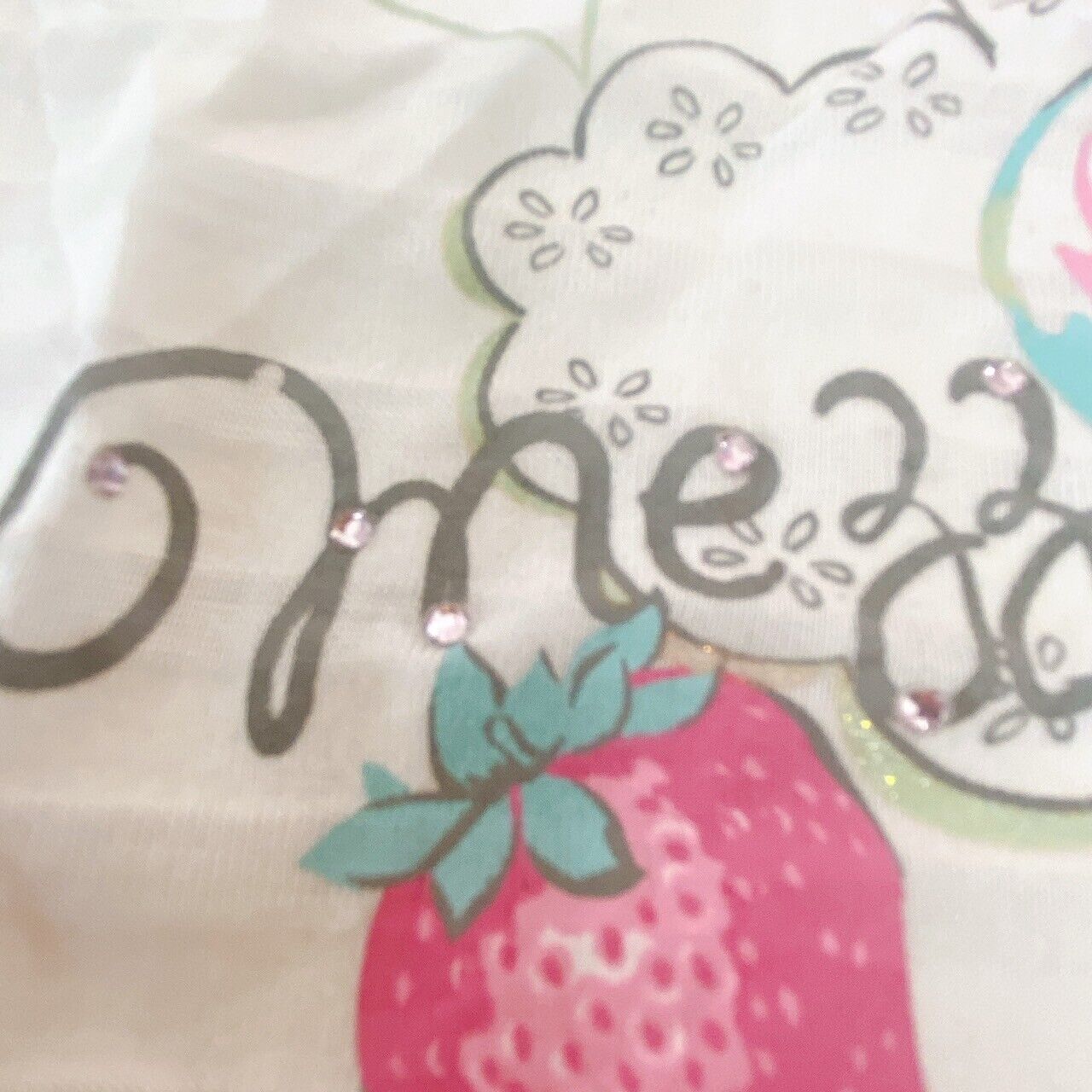 Mezzo Piano 140cm Tops T-shirt Fruits Parfait Collar Frill White Stripe Clothing