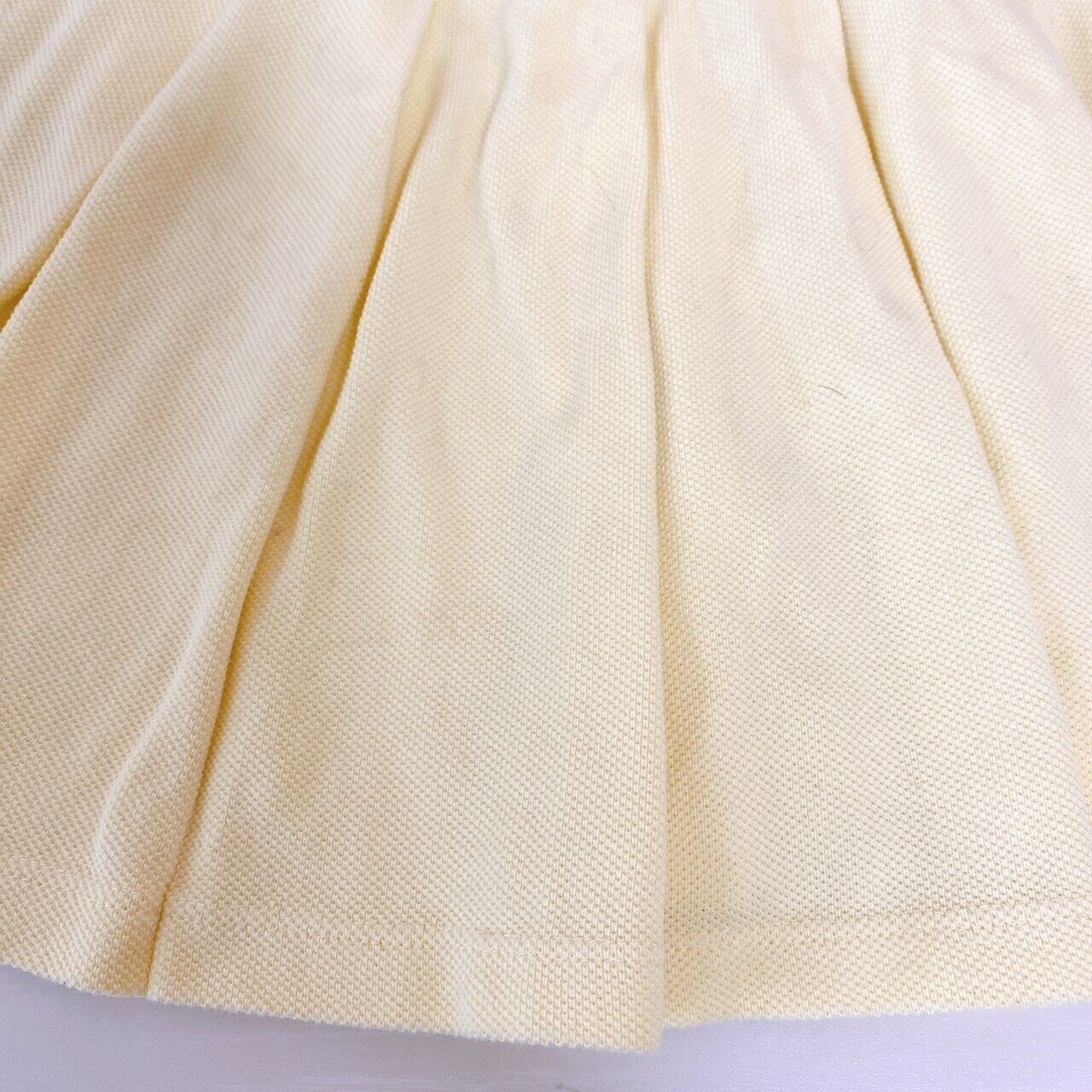 Daisy Lovers One Piece Yellow 130cm Pleats Skirt Kids Bear Button Ribbon Collar