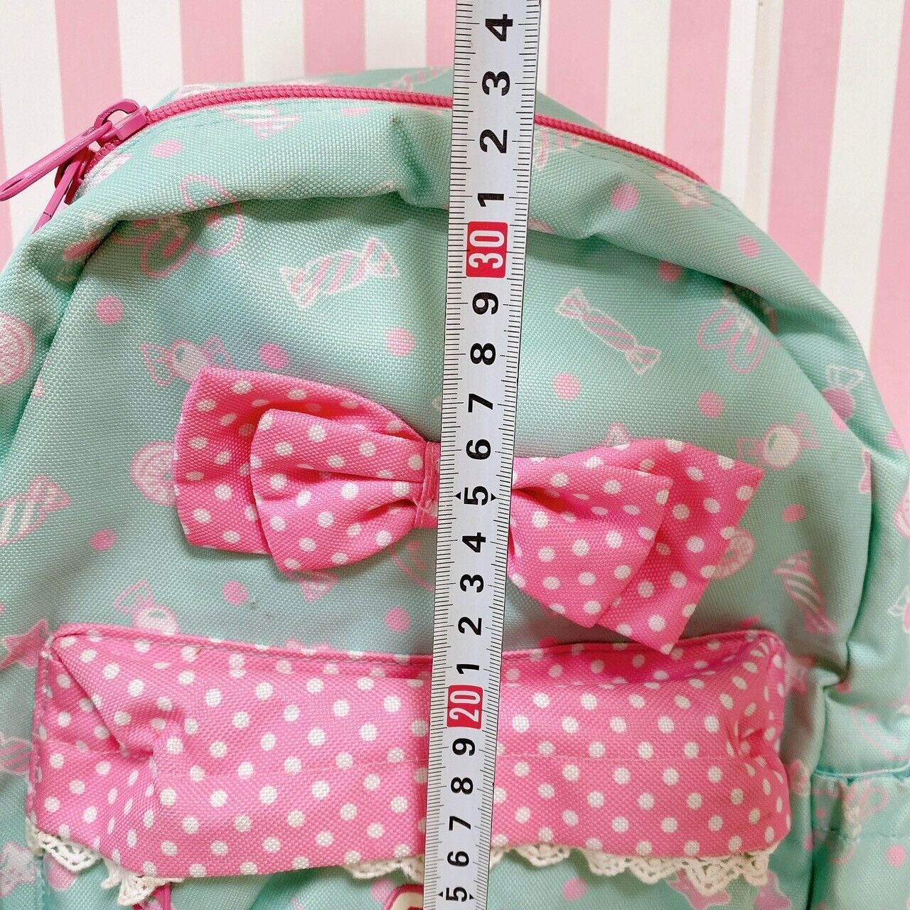 Mother Garden Usamomo Rucksack Backpack School Bag Pink Blue Ribbon Candy Frill