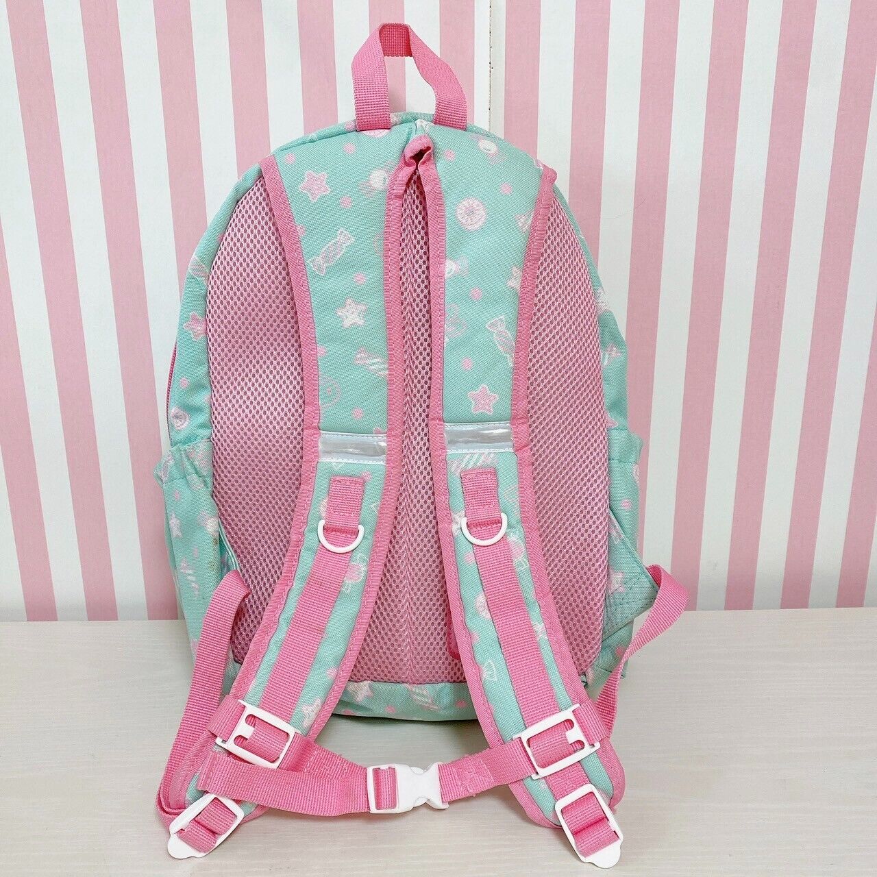 Mother Garden Usamomo Rucksack Backpack School Bag Pink Blue Ribbon Candy Frill