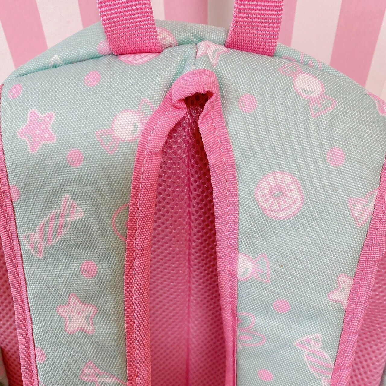 Mother Garden Usamomo Rucksack Backpack School Bag Pink Blue Ribbon Candy Frill