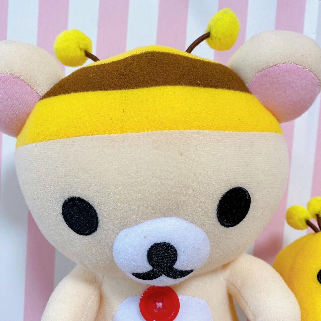 San-X Rilakkuma Korilakkuma Kiiroitori Plush Set 3 Honey Bee Yellow White Brown