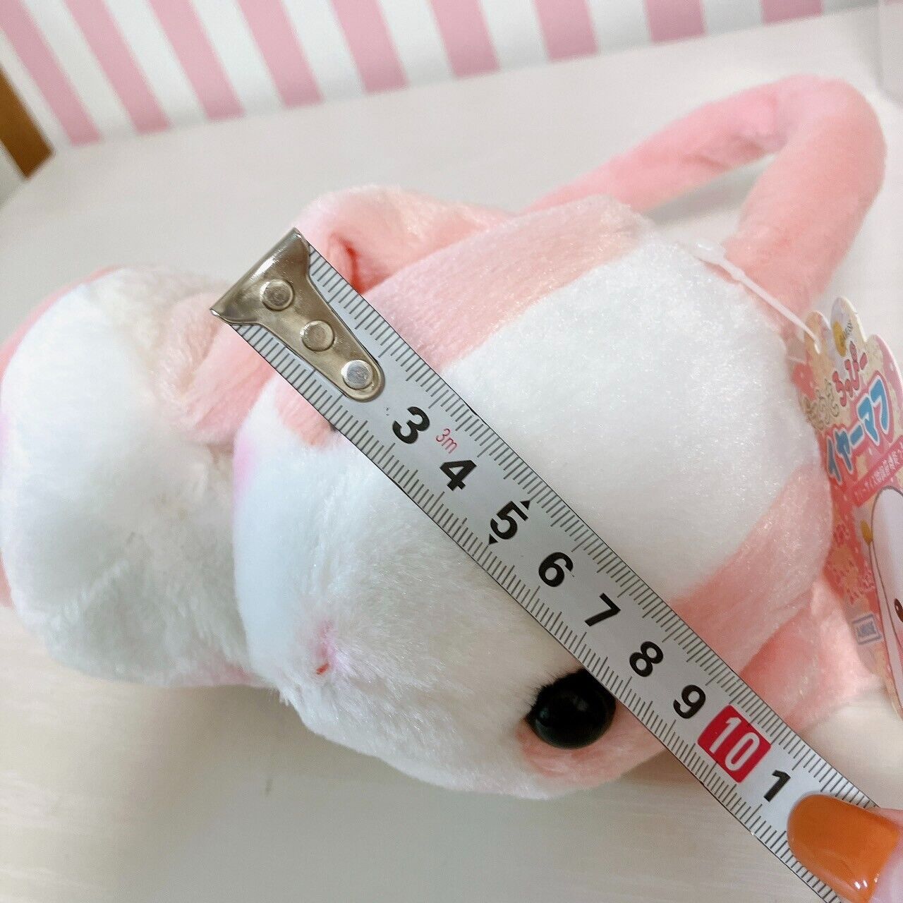 Poteusa Roppy Earmuffs Ichigomiruku Chan Pink White Clothes Accessory Character