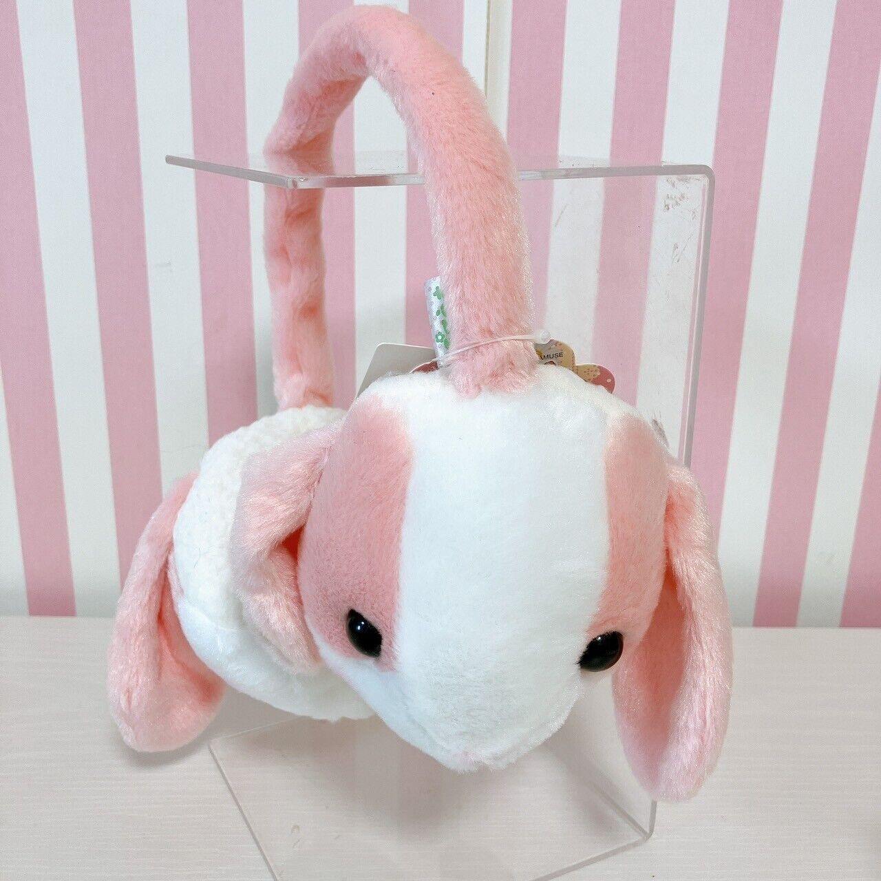 Poteusa Roppy Earmuffs Ichigomiruku Chan Pink White Clothes Accessory Character