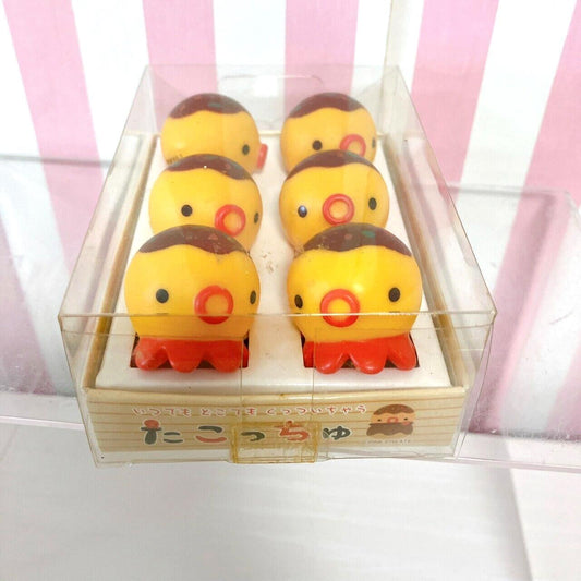 Takochu Octopus Boxed 6 pieces Set Mini Mascot Soft Toy Doll Takoyaki Figure