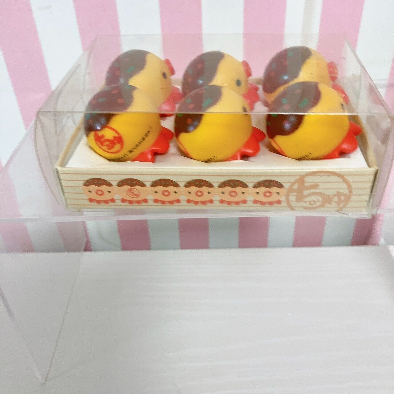 Takochu Octopus Boxed 6 pieces Set Mini Mascot Soft Toy Doll Takoyaki Figure