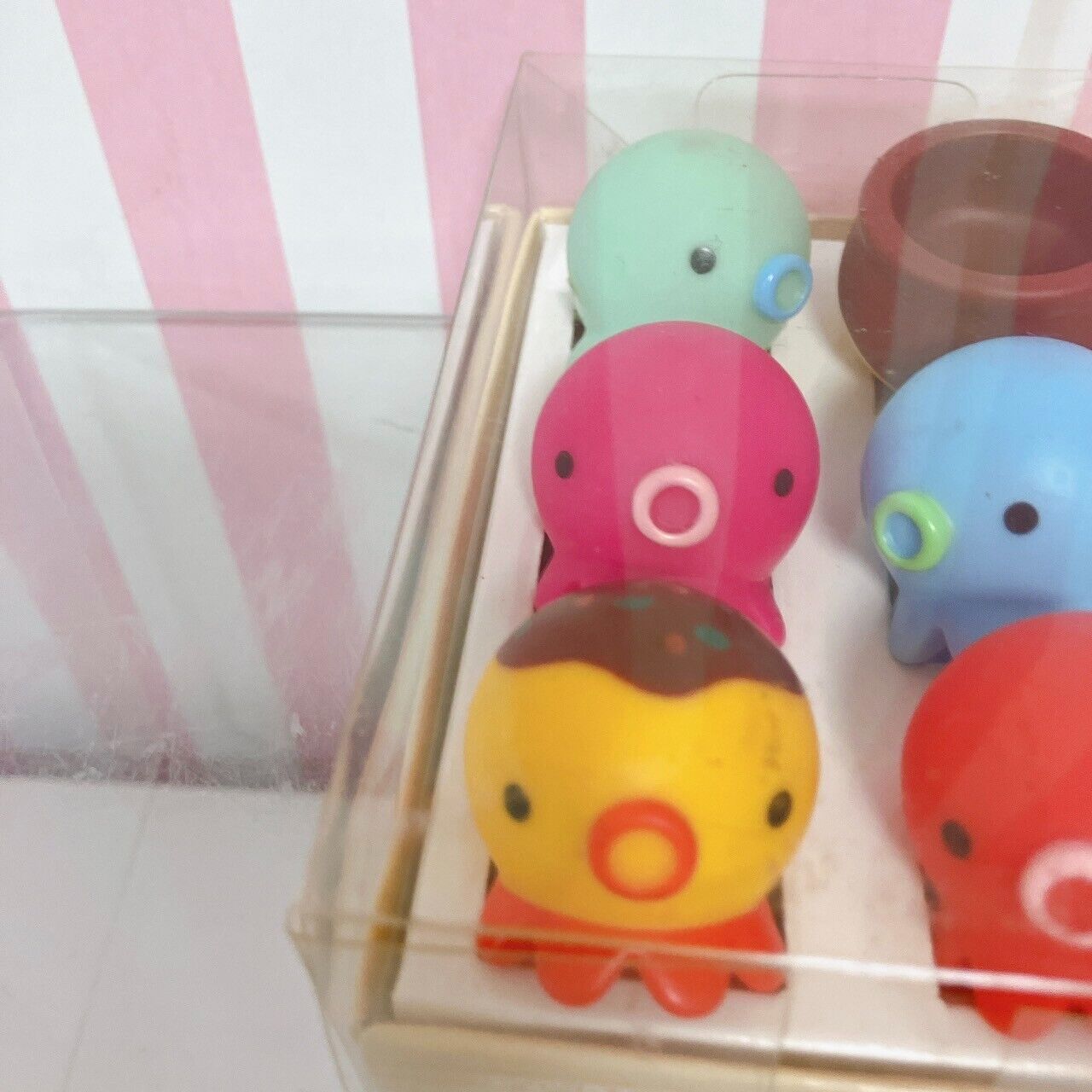 Takochu Octopus Mini Mascot Figure Toy Doll  6 Set Boxed Colorful Pot Takoyaki