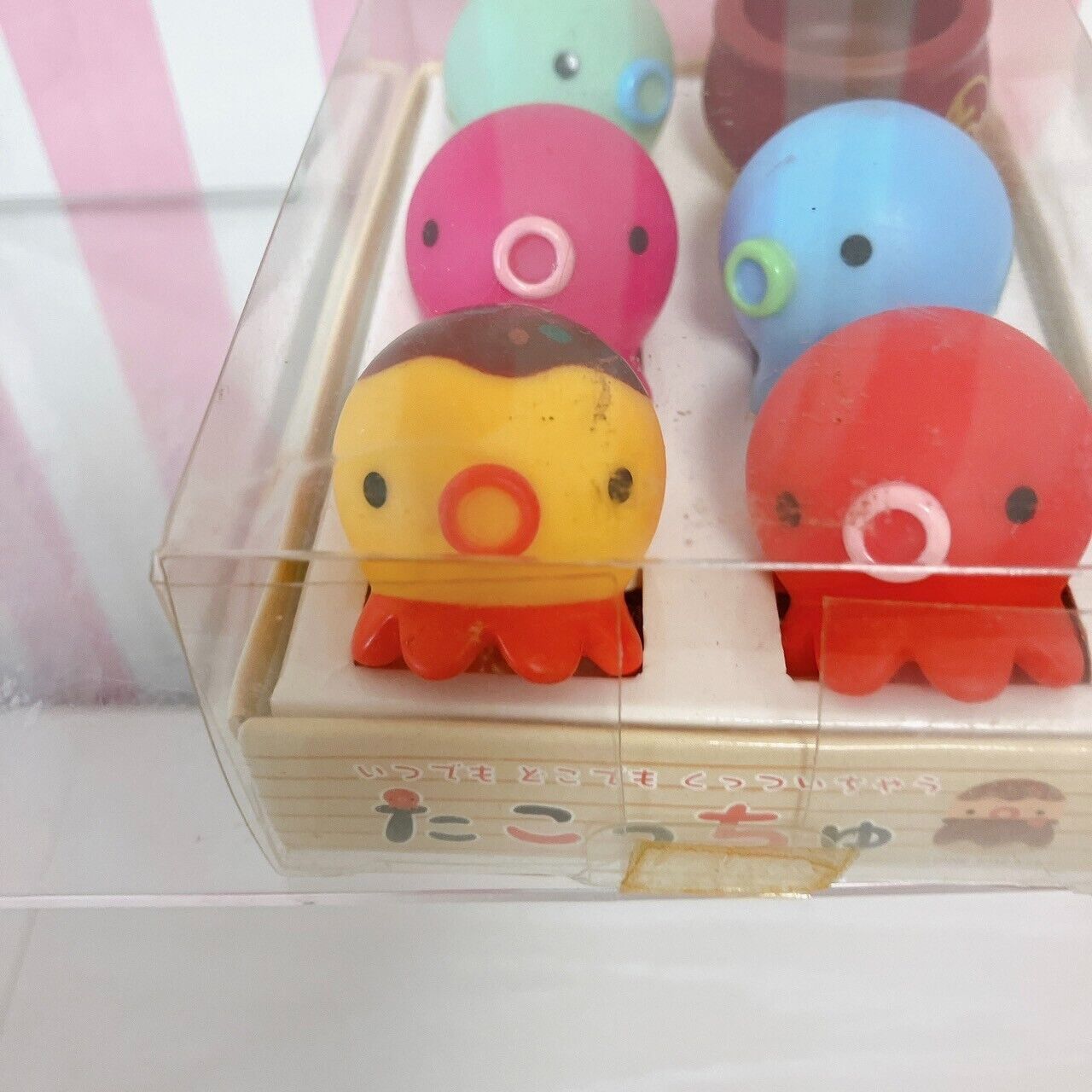 Takochu Octopus Mini Mascot Figure Toy Doll  6 Set Boxed Colorful Pot Takoyaki