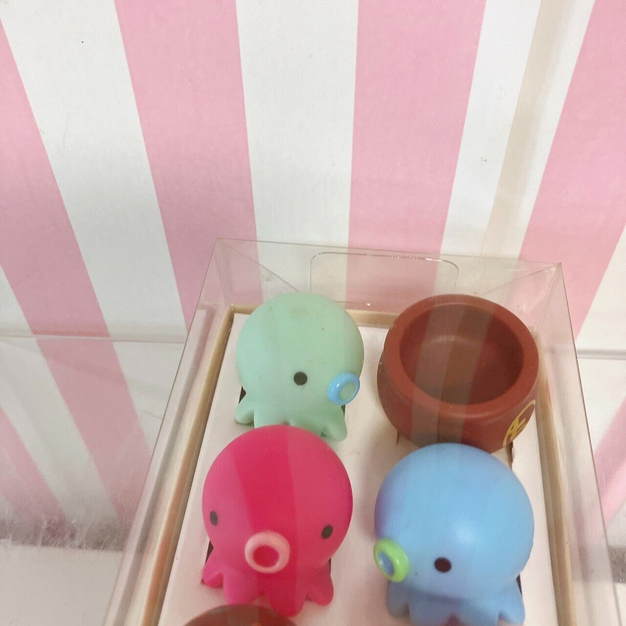 Takochu Octopus Mini Mascot Figure Toy Doll  6 Set Boxed Colorful Pot Takoyaki