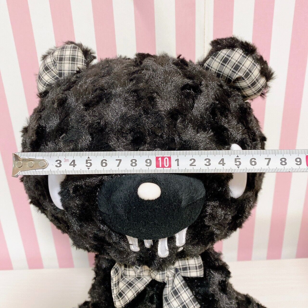 TAiTo Gloomy Bear Black Bloody Plush Doll Soft Stuffed Toy Ribbon Plaid CGP 542