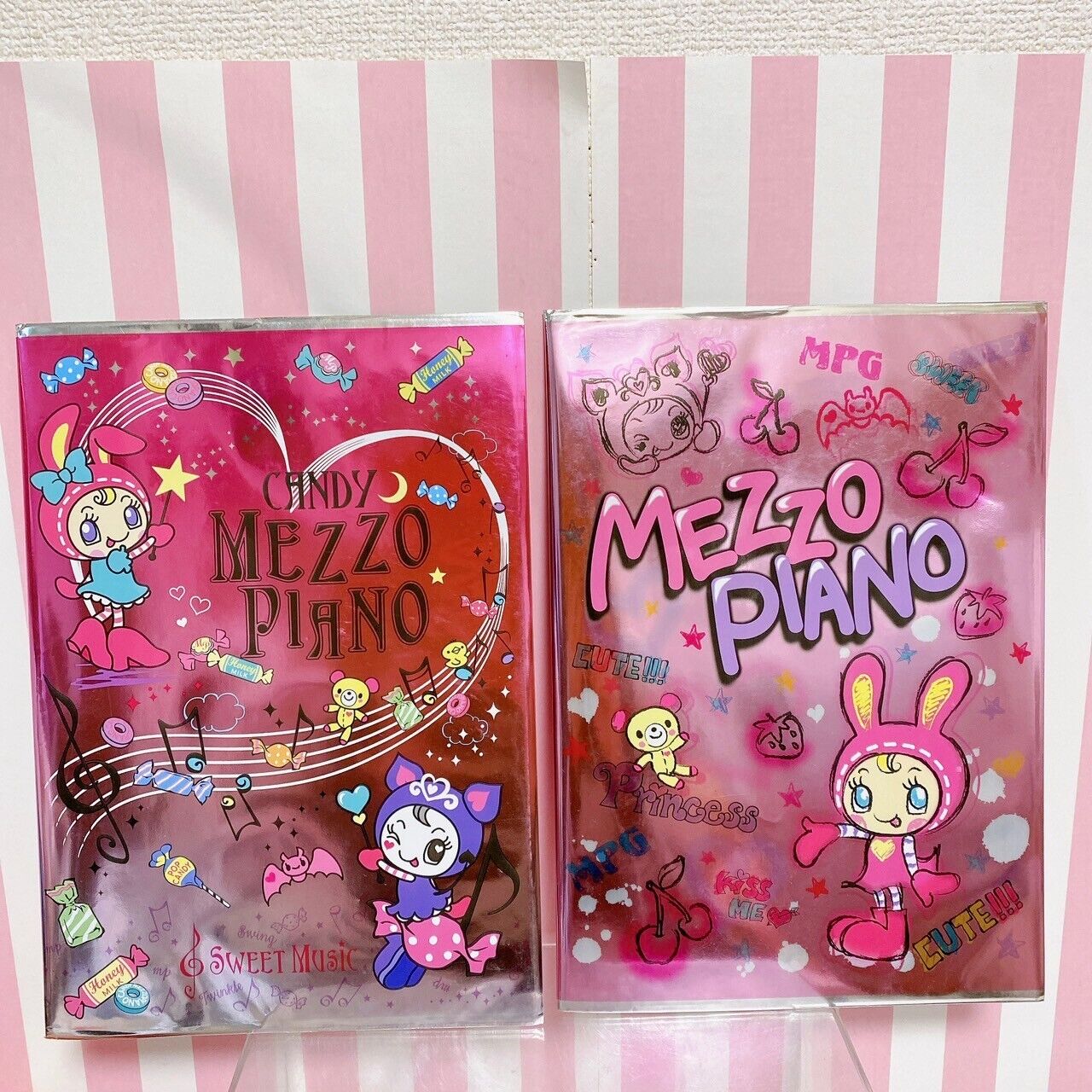 Mezzo Piano Stationery Set Berrie-chan Mascot Sticker Colored Pencils Scissors