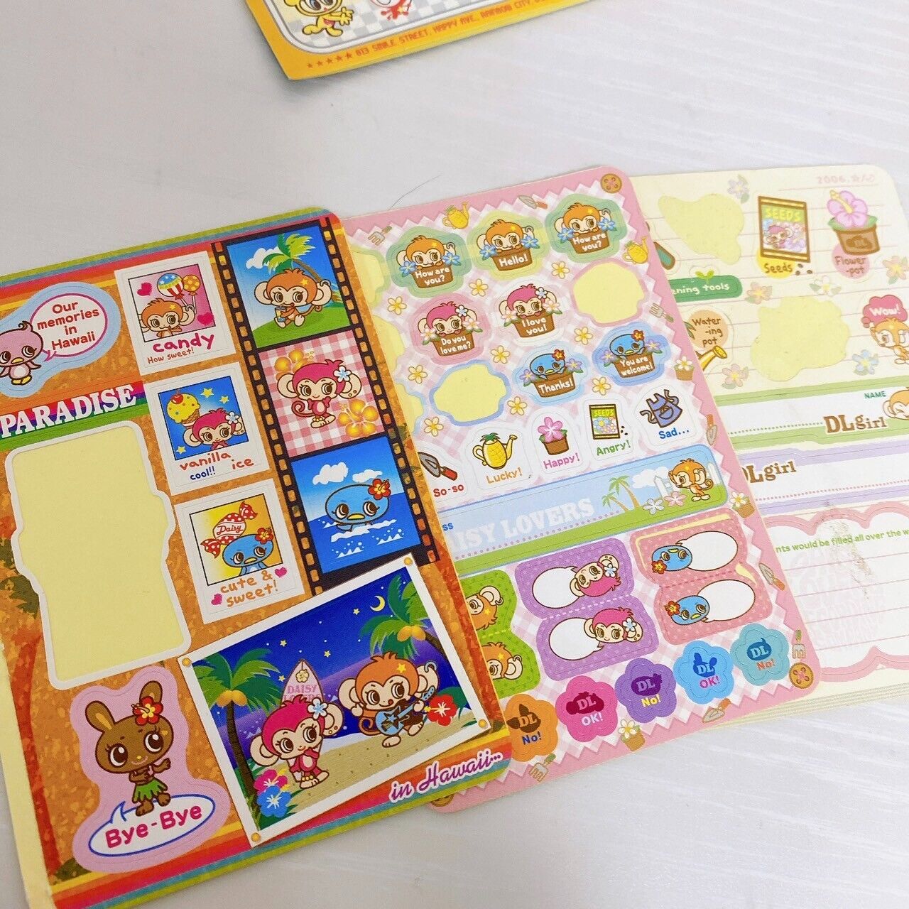 Mezzo Piano Stationery Set Berrie-chan Mascot Sticker Colored Pencils Scissors