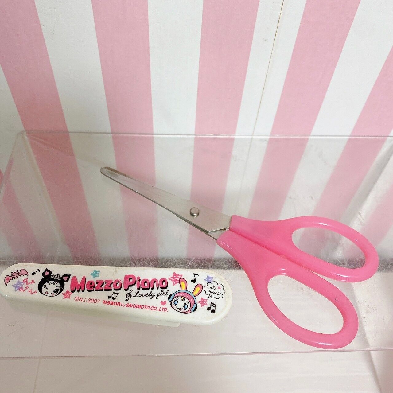 Mezzo Piano Stationery Set Berrie-chan Mascot Sticker Colored Pencils Scissors