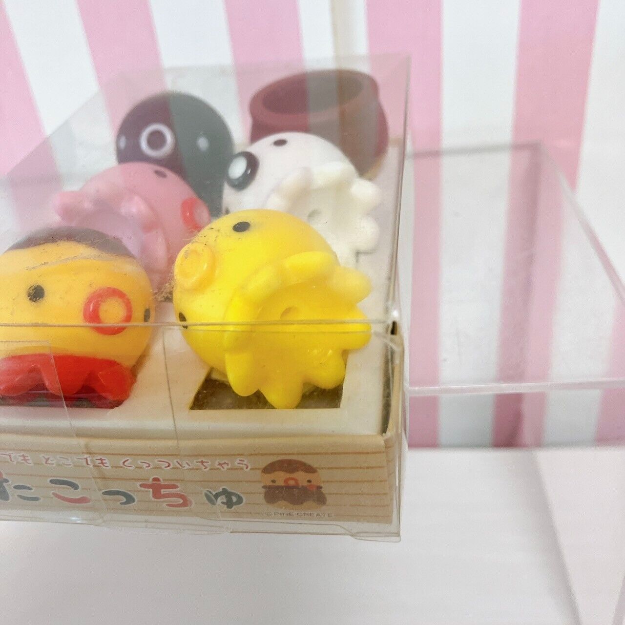 Takochu Octopus Boxed 6 pieces Set Mini Mascot Black White Doll Takoyaki Figure