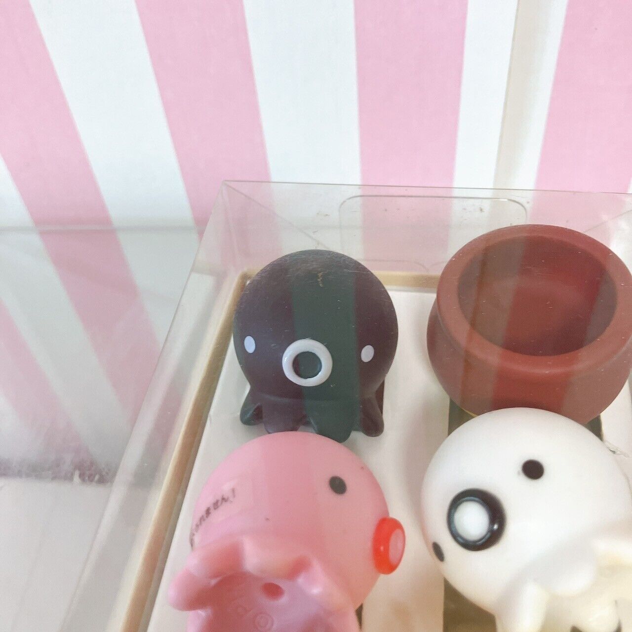 Takochu Octopus Boxed 6 pieces Set Mini Mascot Black White Doll Takoyaki Figure