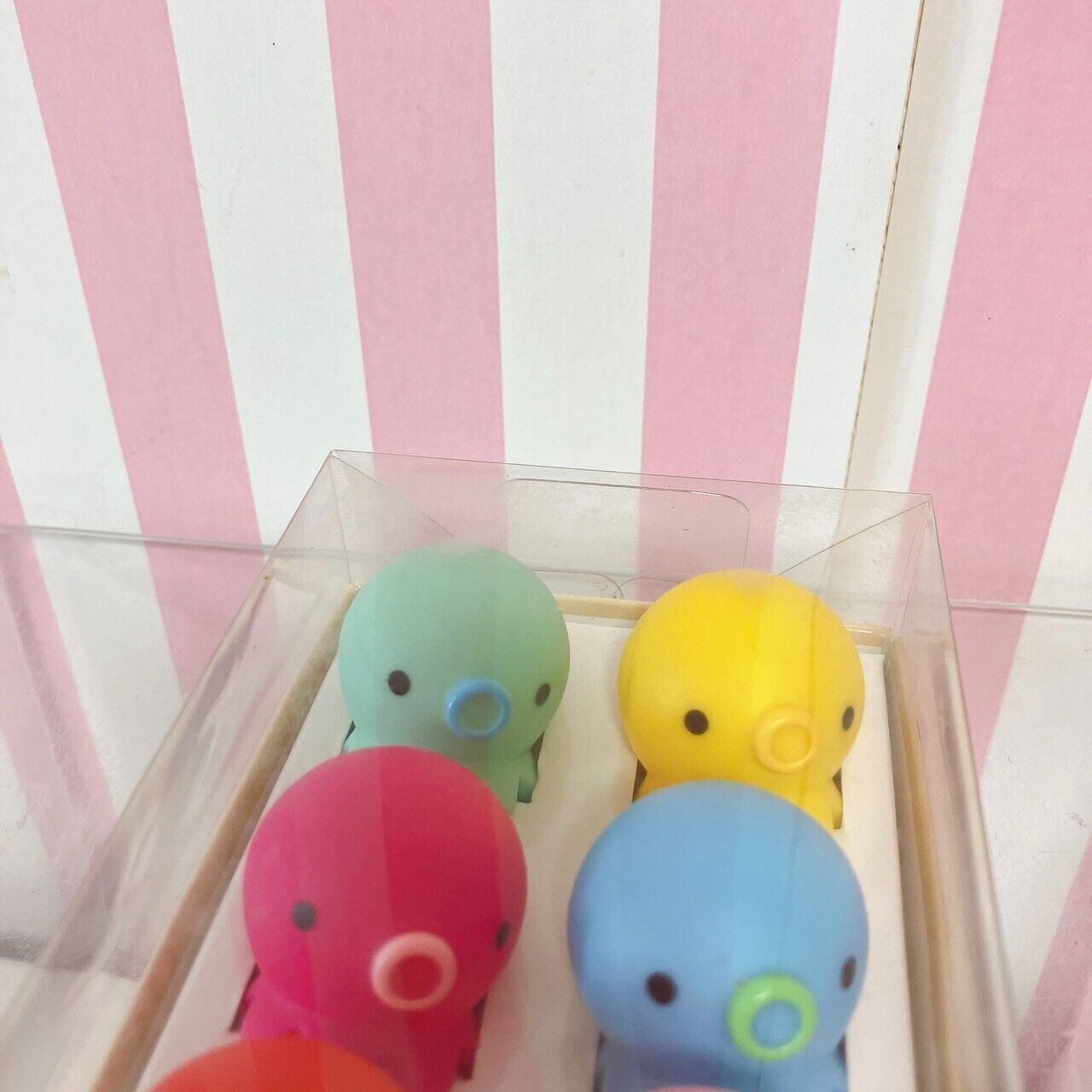 Takochu Octopus Mini Mascot Soft Figure Toy Doll  6 Set Boxed Colorful Takoyaki