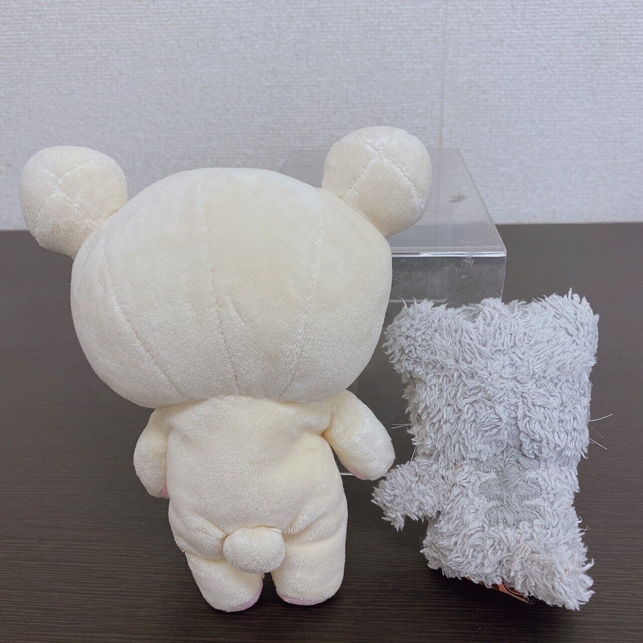 San-X Korilakkuma Plush Set 2 Soft Stuffed Toy White Bear Gray Cat Costume