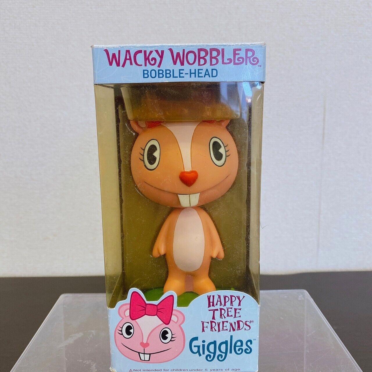 Happy Tree Friends Figure Giggles Pink Ribbon Wacky Wobbler Bobble Head Rare