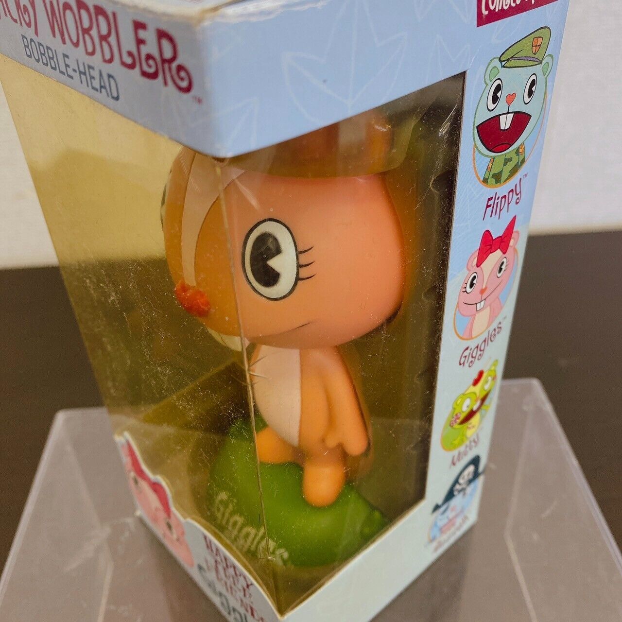 Happy Tree Friends Figure Giggles Pink Ribbon Wacky Wobbler Bobble Head Rare