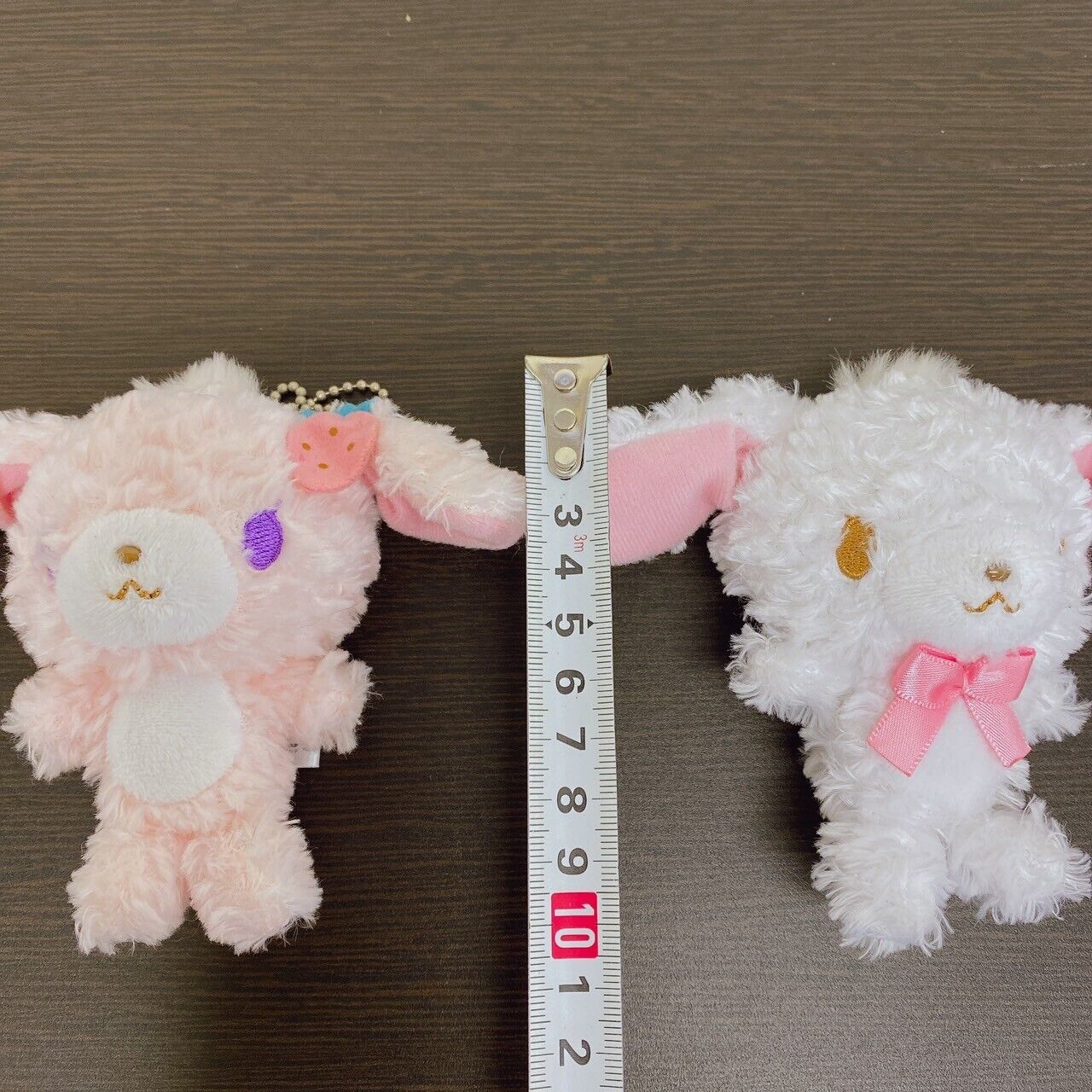 Sanrio Sugar bunnies Shirousa Strawberryusa 2 Set Small Mascot Stuffed Toy Rare