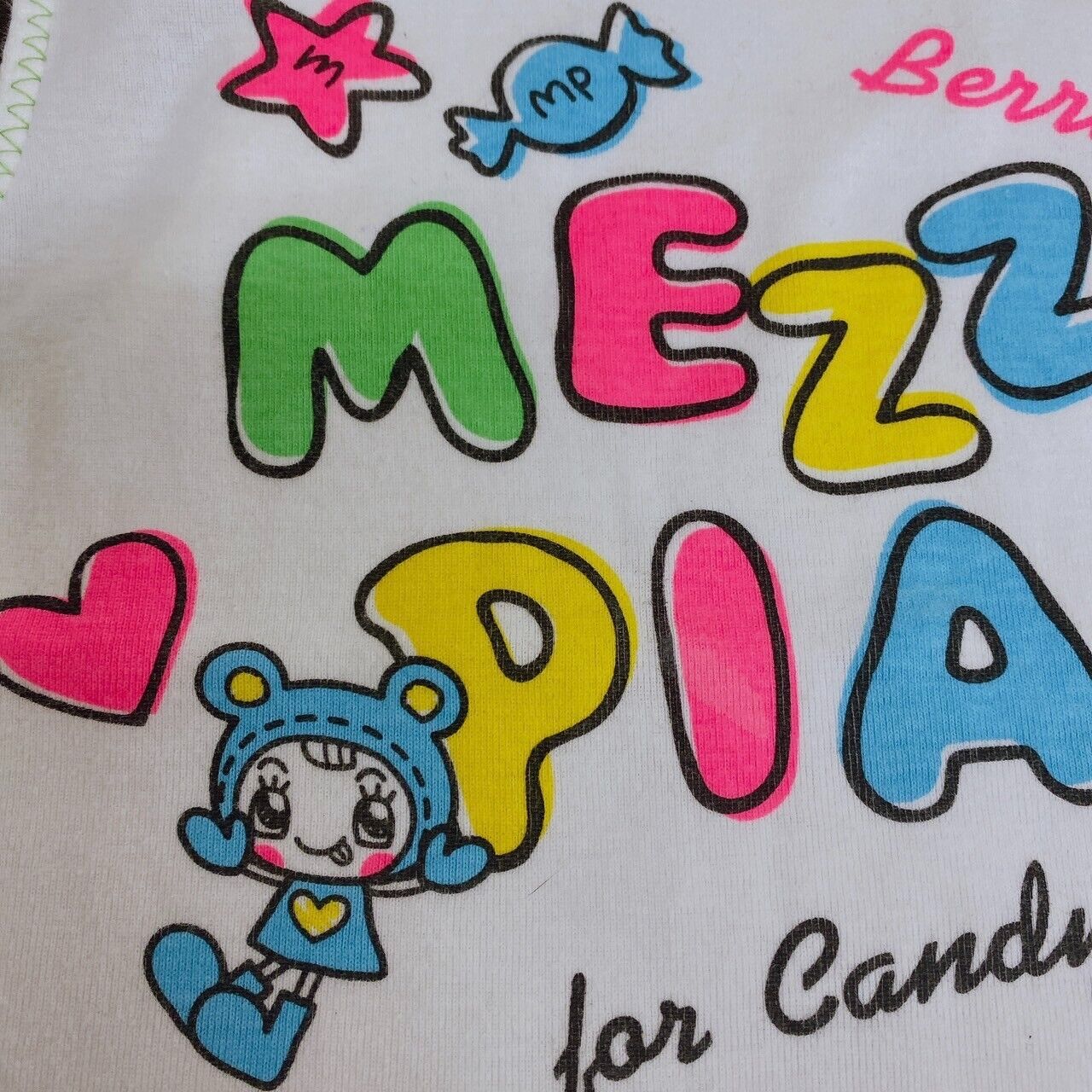 Mezzo Piano Tank Top 150cm M Size Tops Lovely Berrie Cute Pop Colorful Letters