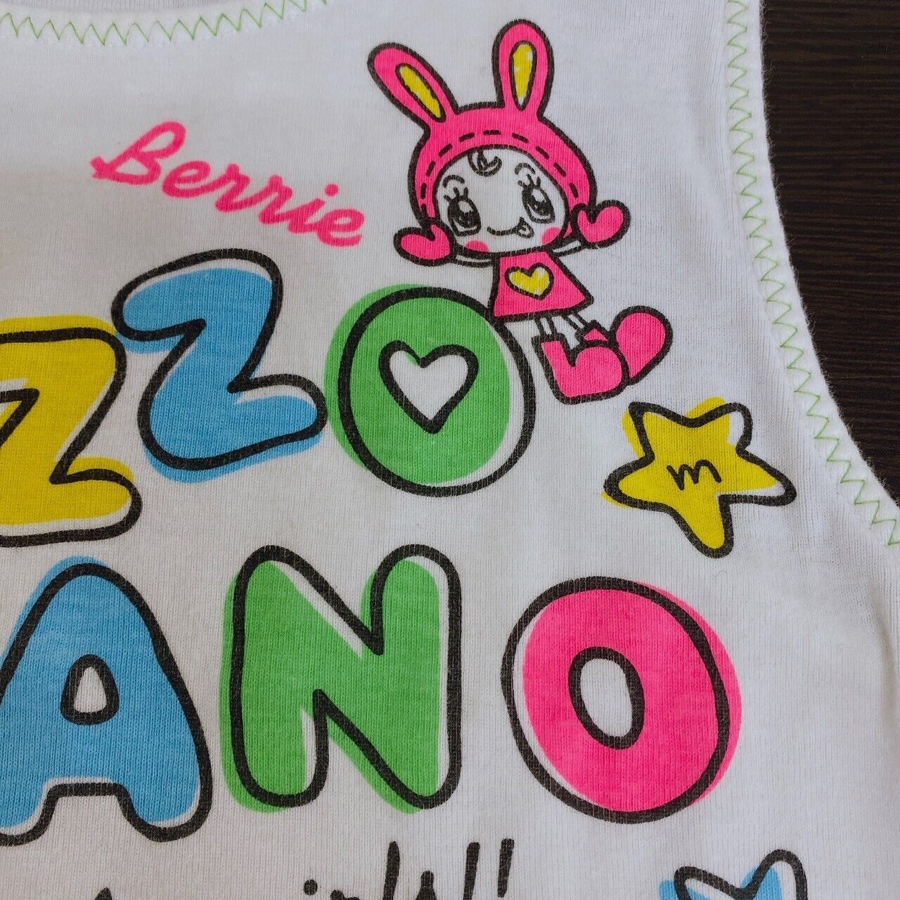 Mezzo Piano Tank Top 150cm M Size Tops Lovely Berrie Cute Pop Colorful Letters