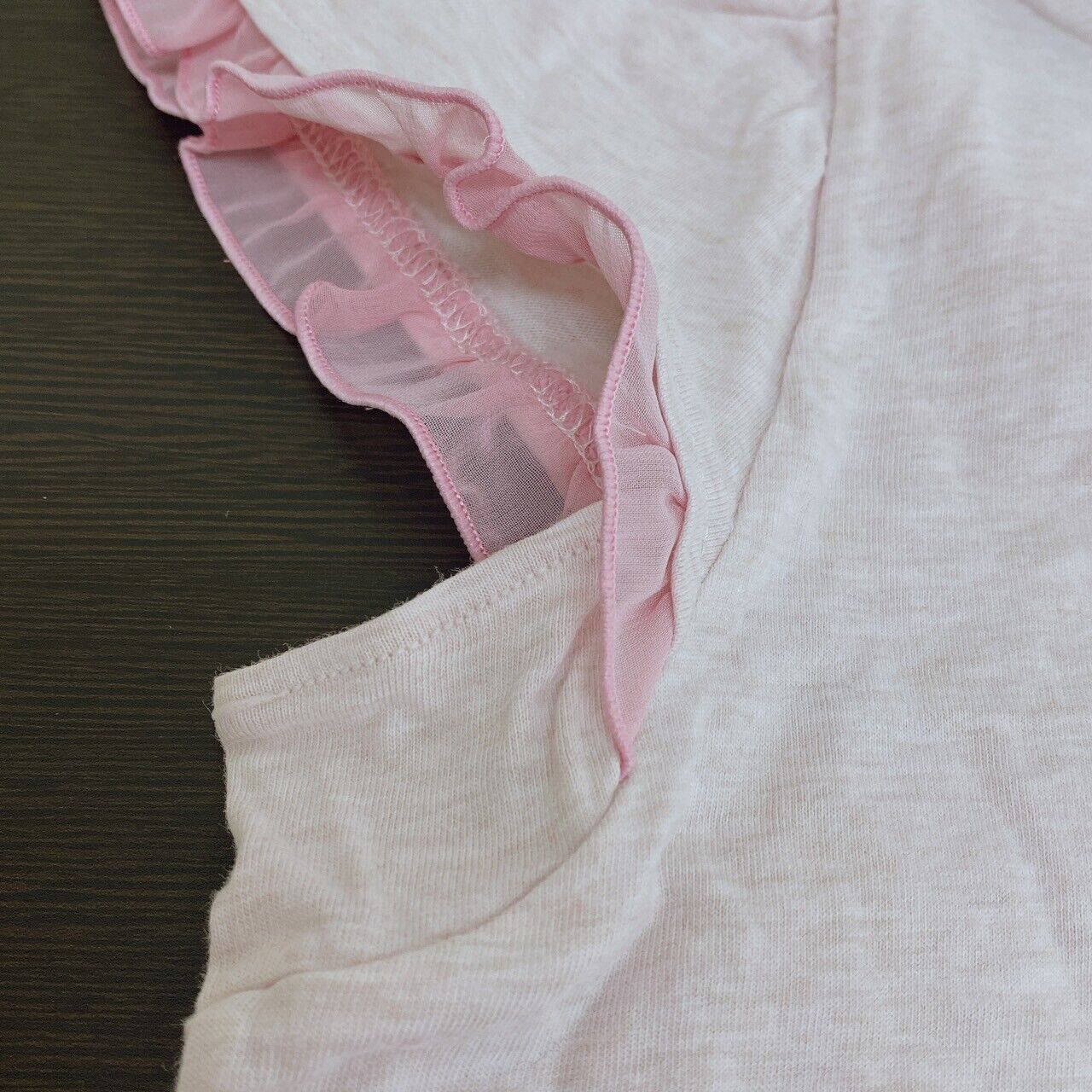 Mezzo Piano T-shirt Tops 150 Size Pink Frill Ribbon Sweet Clothing Short Sleeve