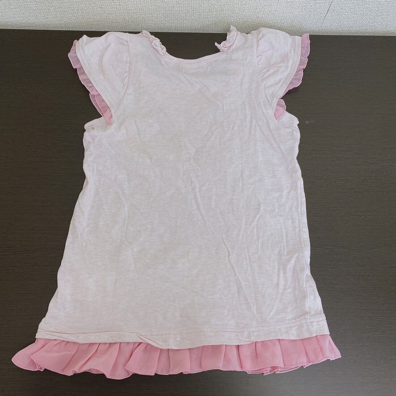 Mezzo Piano T-shirt Tops 150 Size Pink Frill Ribbon Sweet Clothing Short Sleeve