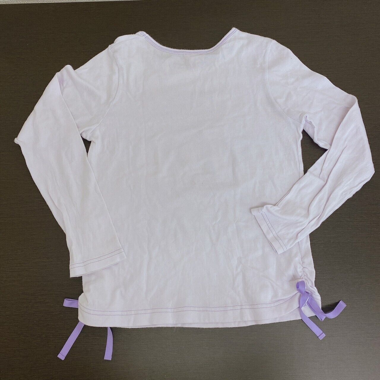 Mezzo Piano Kids T-shirt 150 Purple Bear Heart Ribbon Sweet Long Sleeve Kawaii