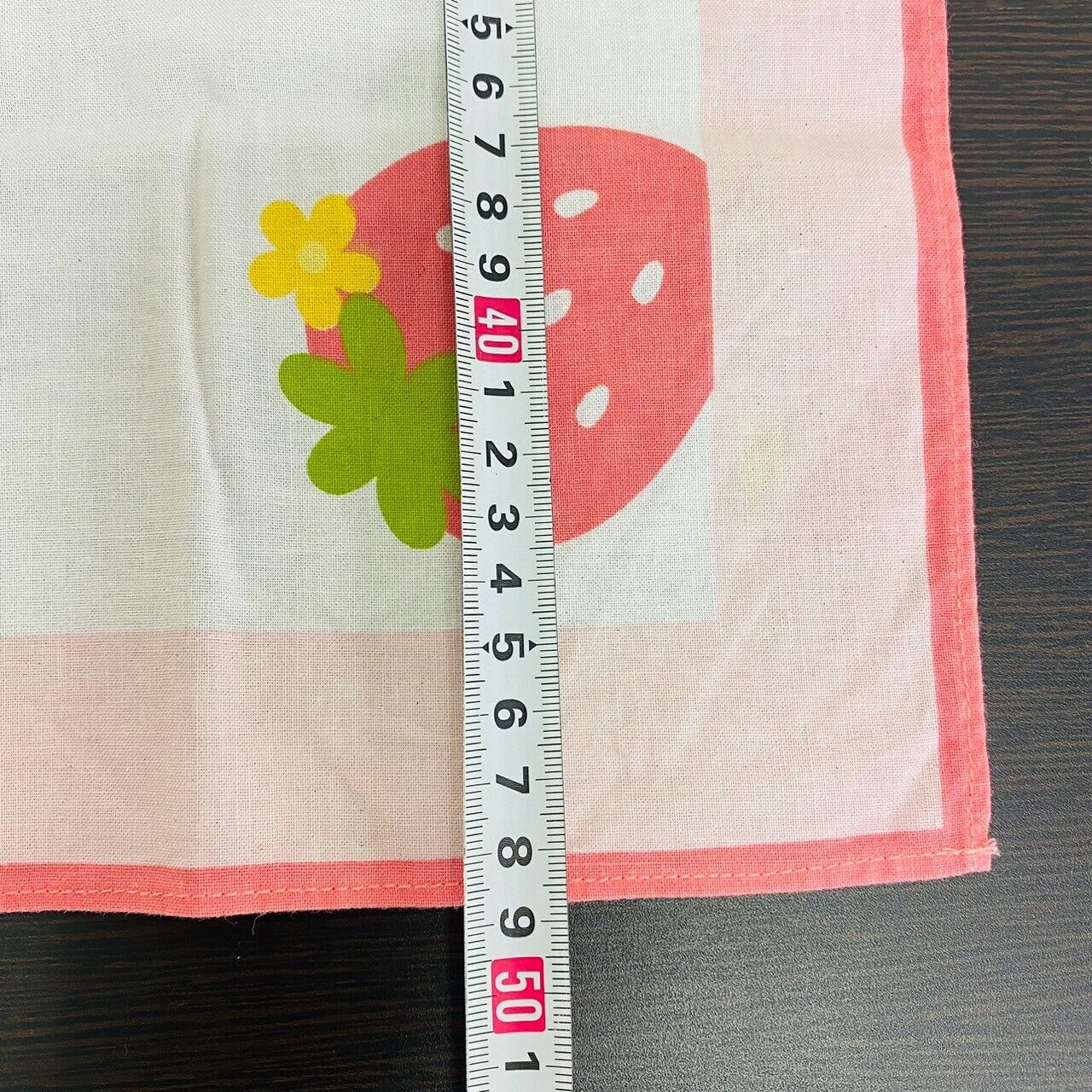 Mother Garden School Lunch Napkin Mat Set Strawberry Plaid Flower Kawaii Rare