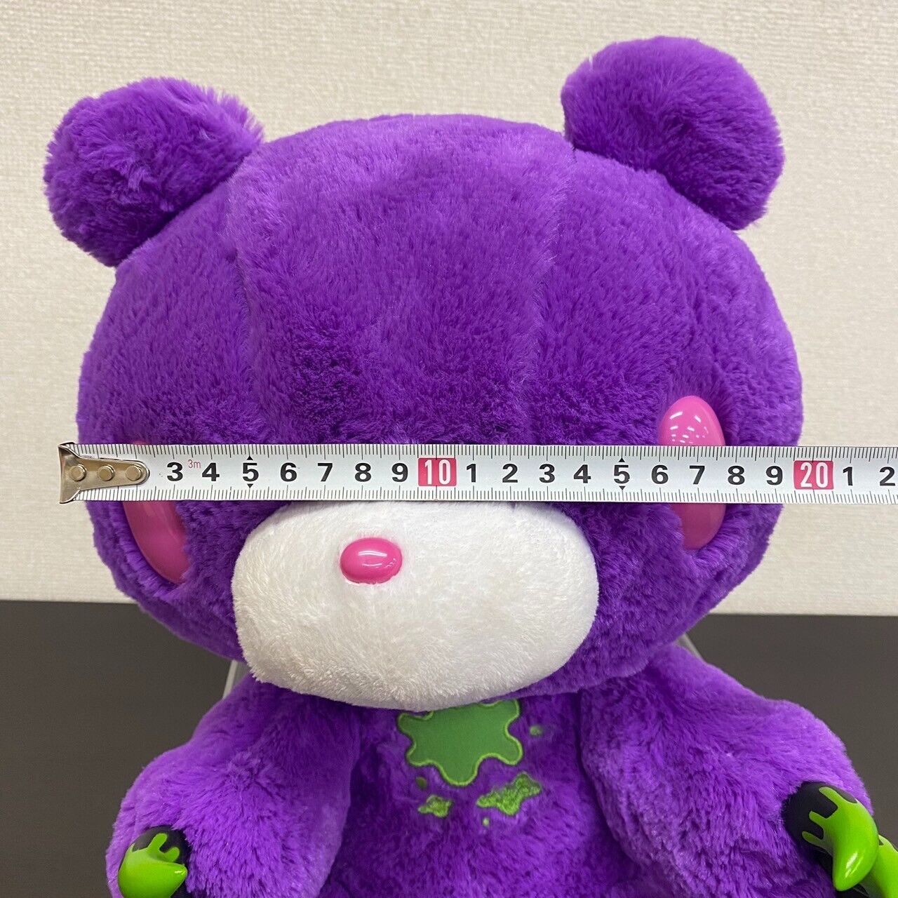 TAiTo Gloomy Bloody Bear Horror Tone Purple Plush Soft Stuffed Toy Doll Fluffy