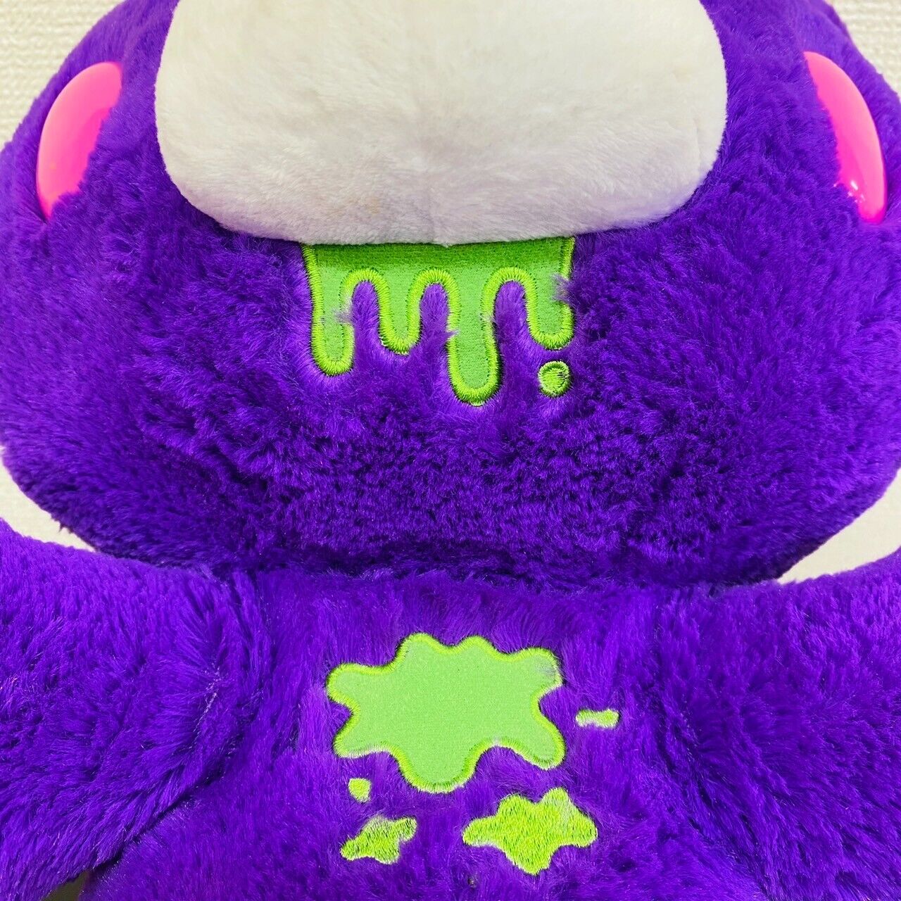 TAiTo Gloomy Bloody Bear Horror Tone Purple Plush Soft Stuffed Toy Doll Fluffy